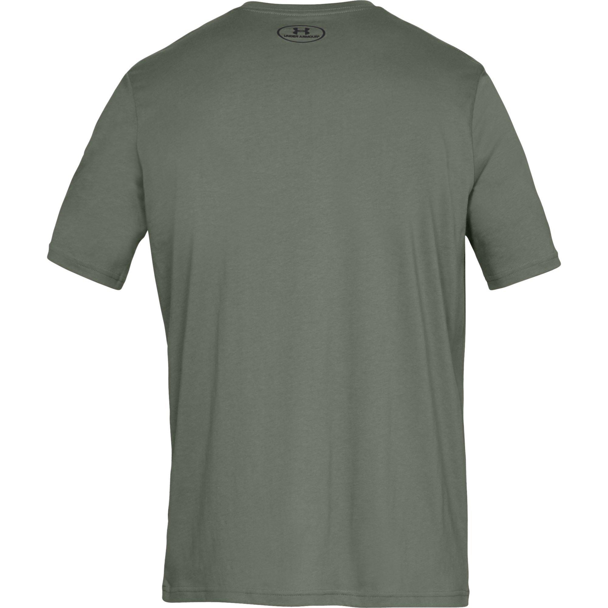 Under Armour Men's Sportstyle Left Chest T-Shirt - GREEN Thumbnail View 5