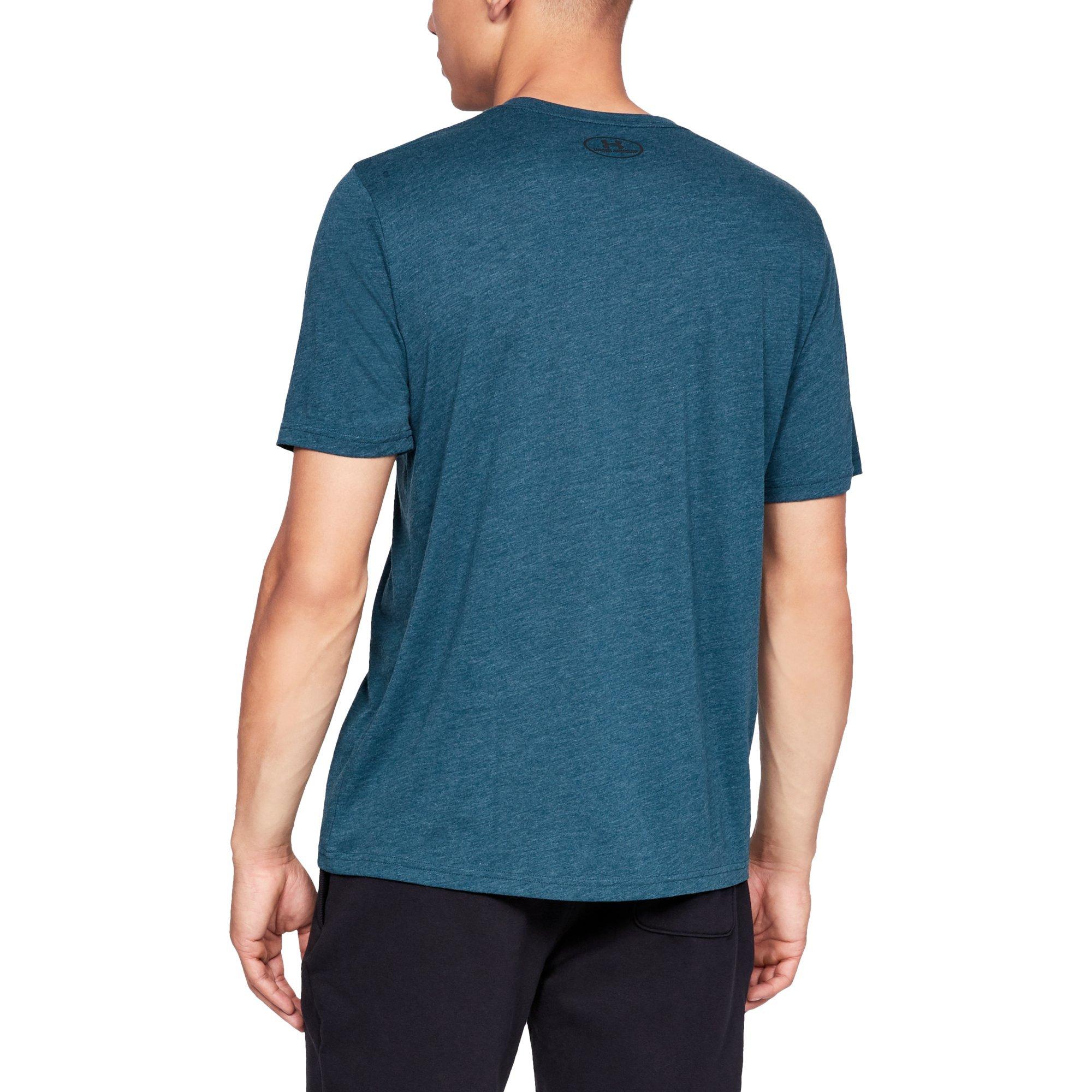 Under Armour Men's Sportstyle Left Chest T-Shirt - TEAL Thumbnail View 2