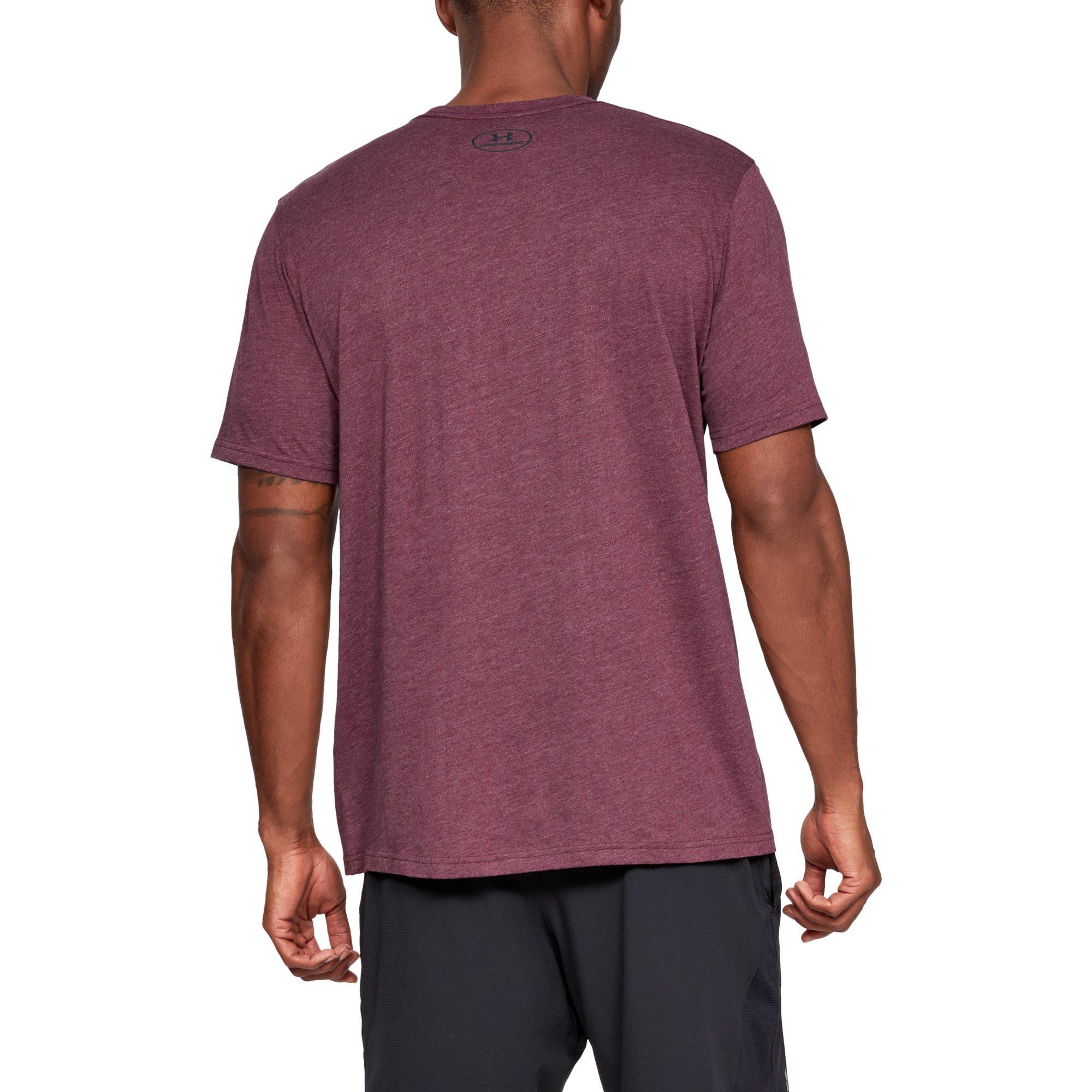 Under Armour Men's Sportstyle Left Chest T-Shirt - MAROON Thumbnail View 2