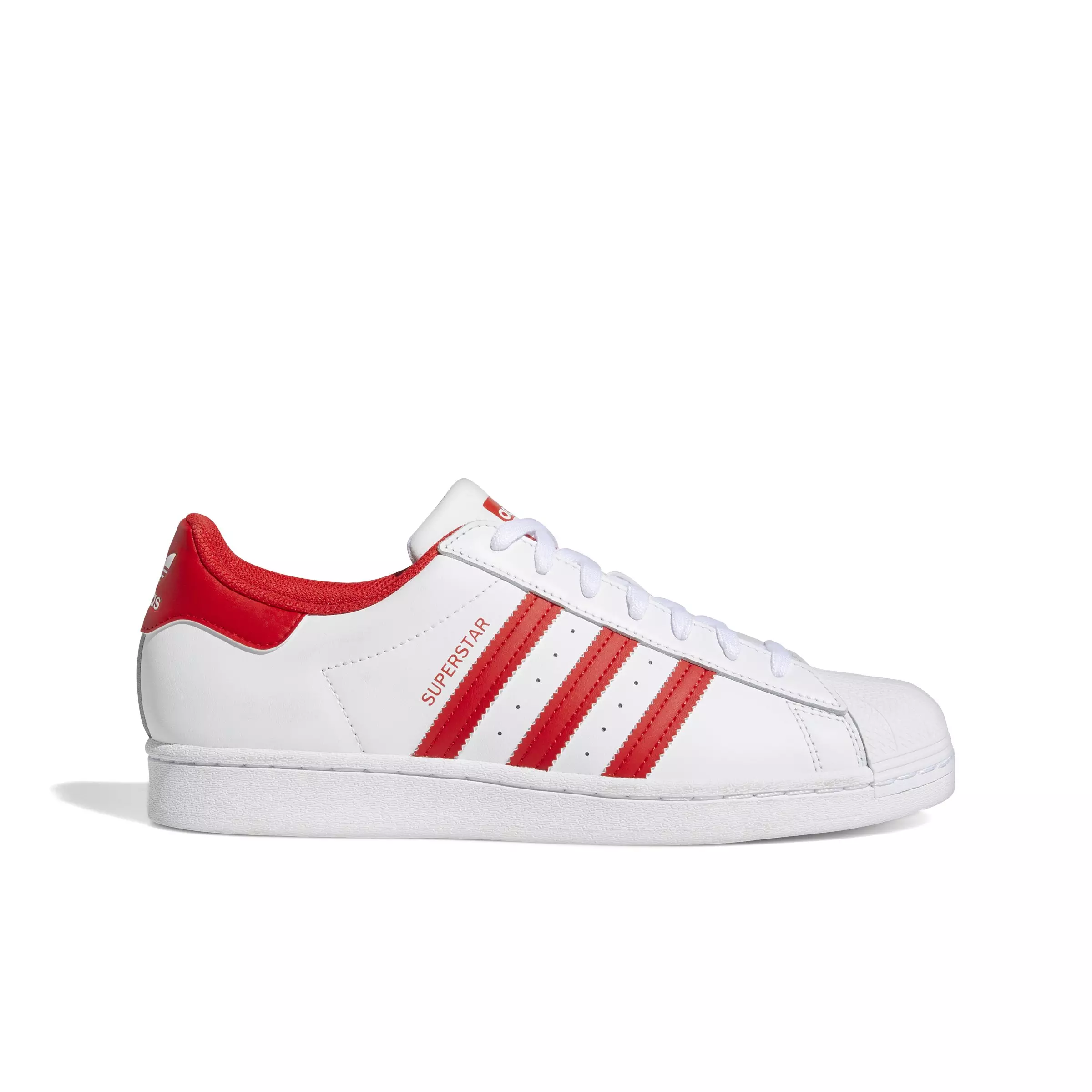 red adidas superstars mens