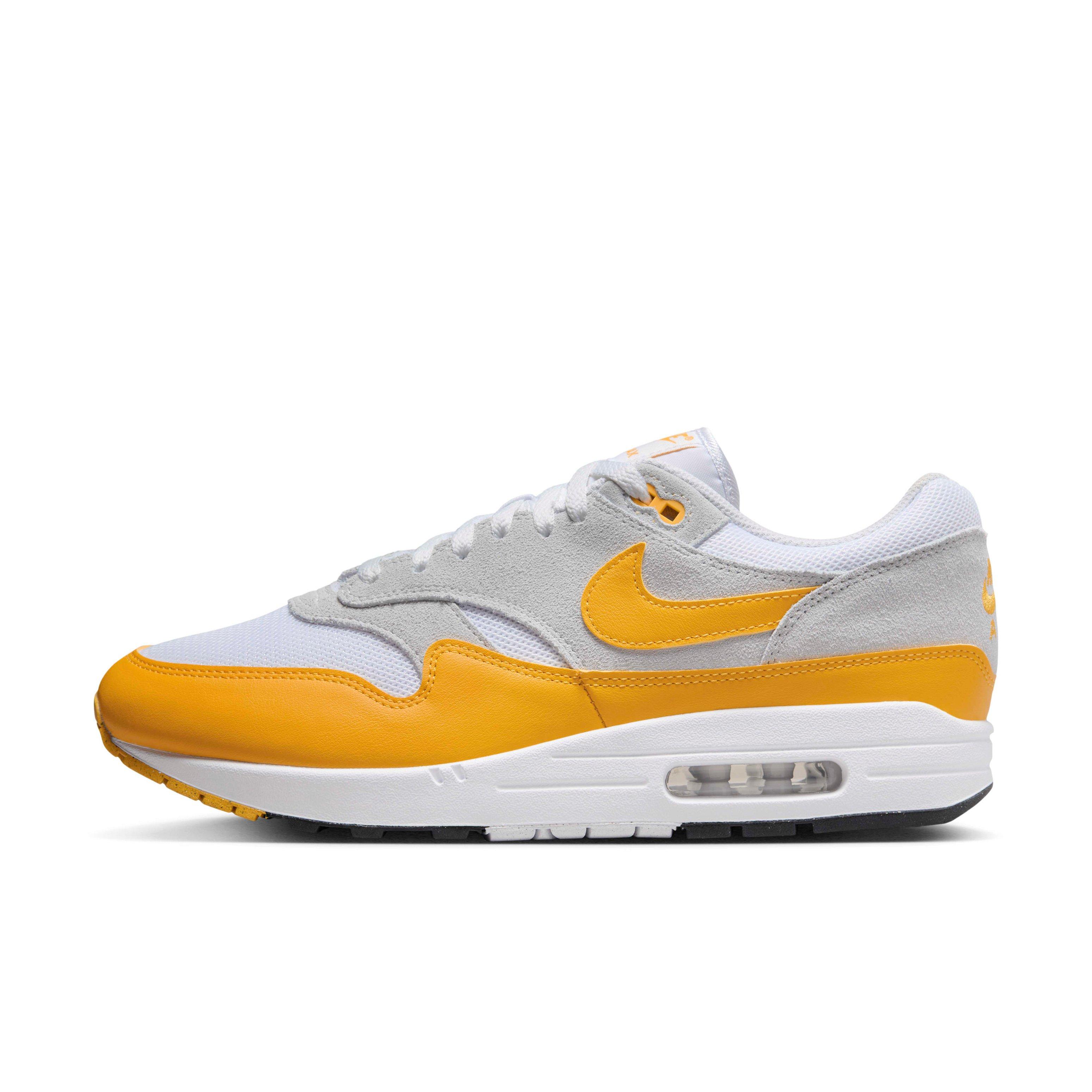 Nike Air Max 1 Men's "White/Pure Platinum/Black/University Gold" Shoe