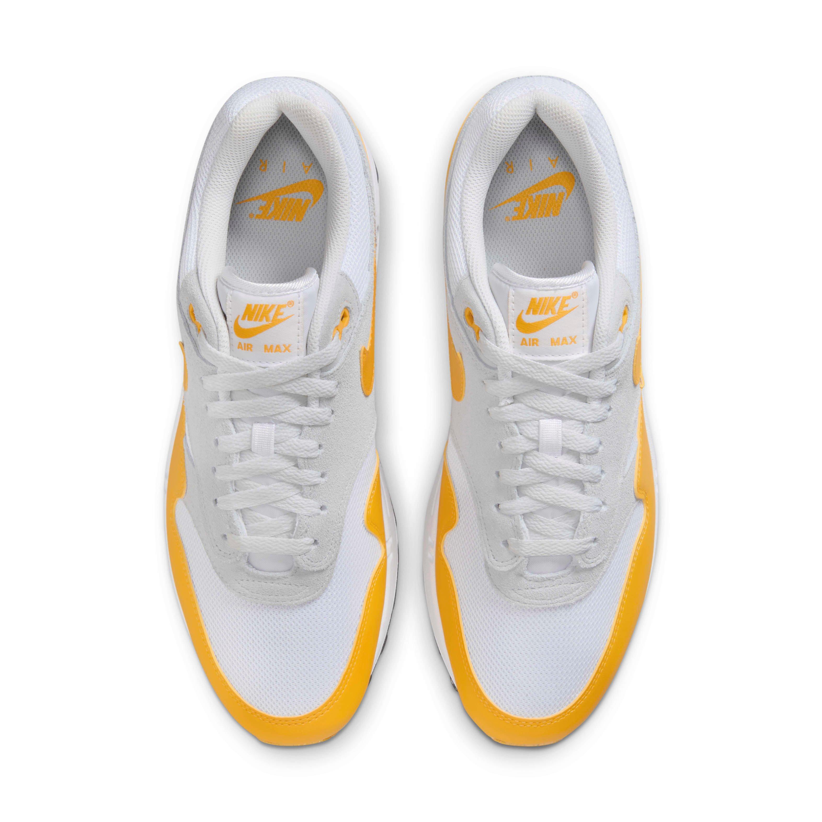 Nike Air Max 1 Men's "White/Pure Platinum/Black/University Gold" Shoe