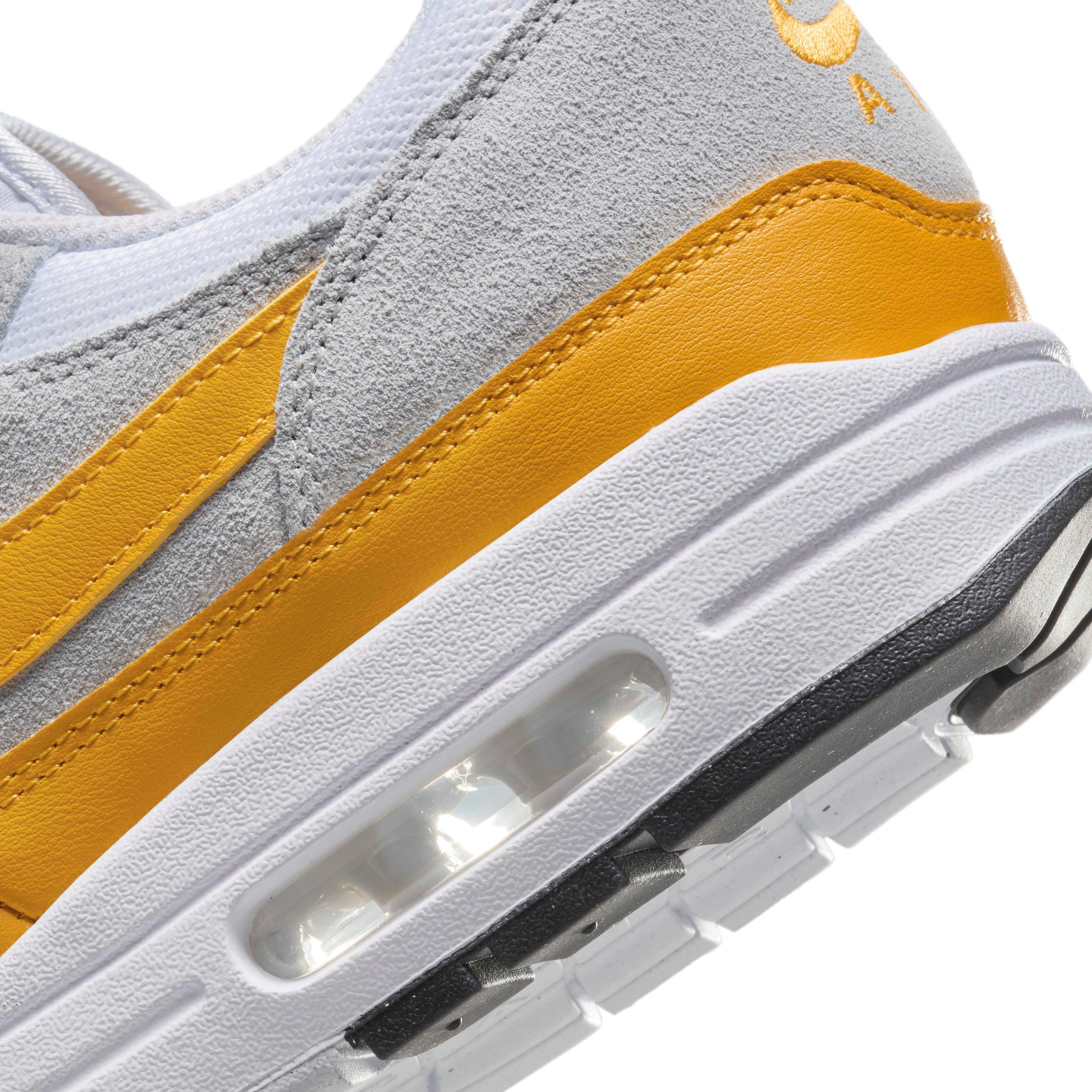 Nike Air Max 1 Men's "White/Pure Platinum/Black/University Gold" Shoe