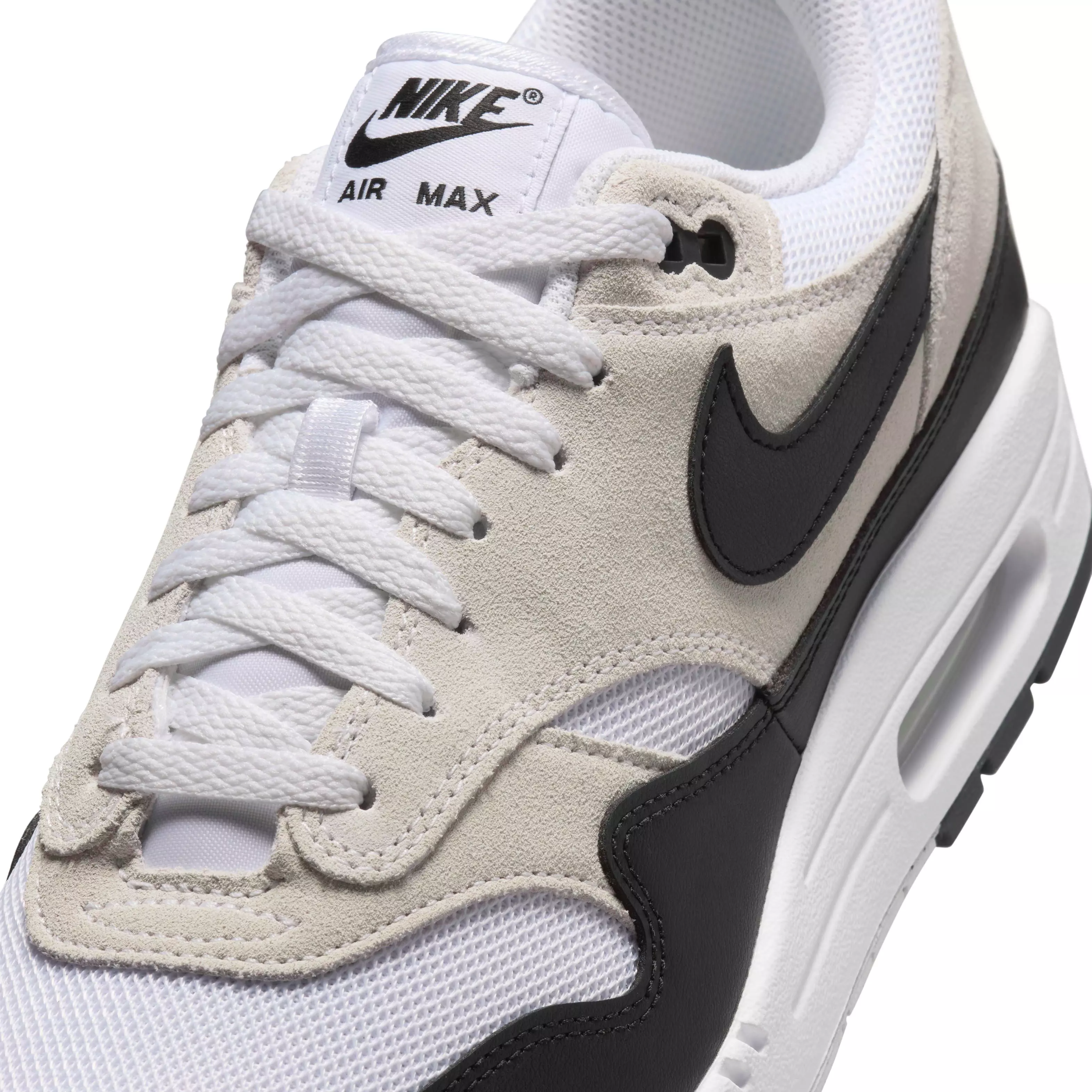 Nike Air Max 1 "White/Summit White/Black" Men's Shoe - WHITE/WHITE/BLACK