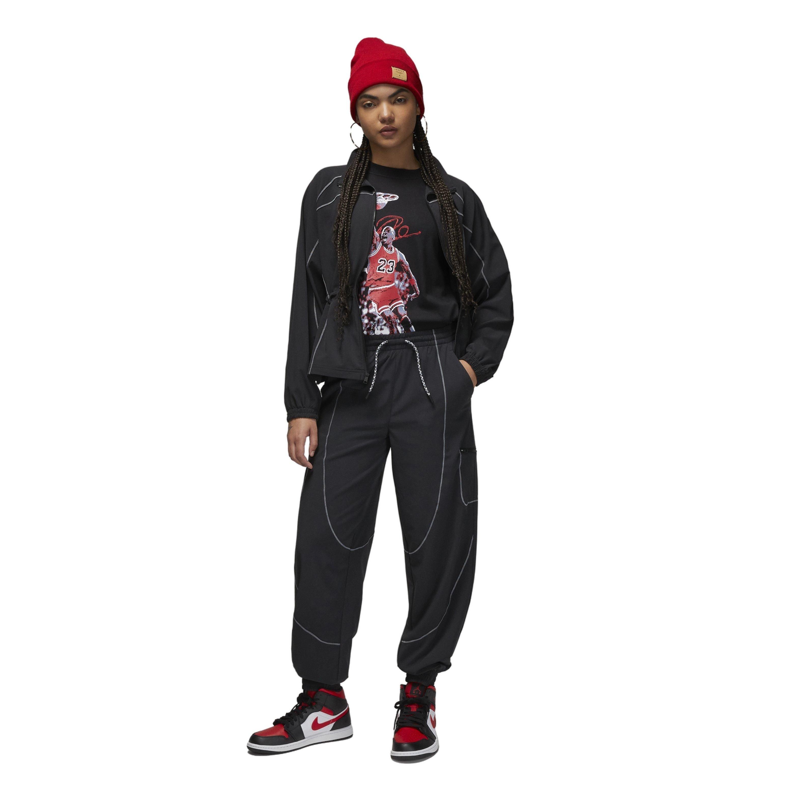 Jordan Women's Sport Tunnel Pants -Black - BLACK Thumbnail View 6