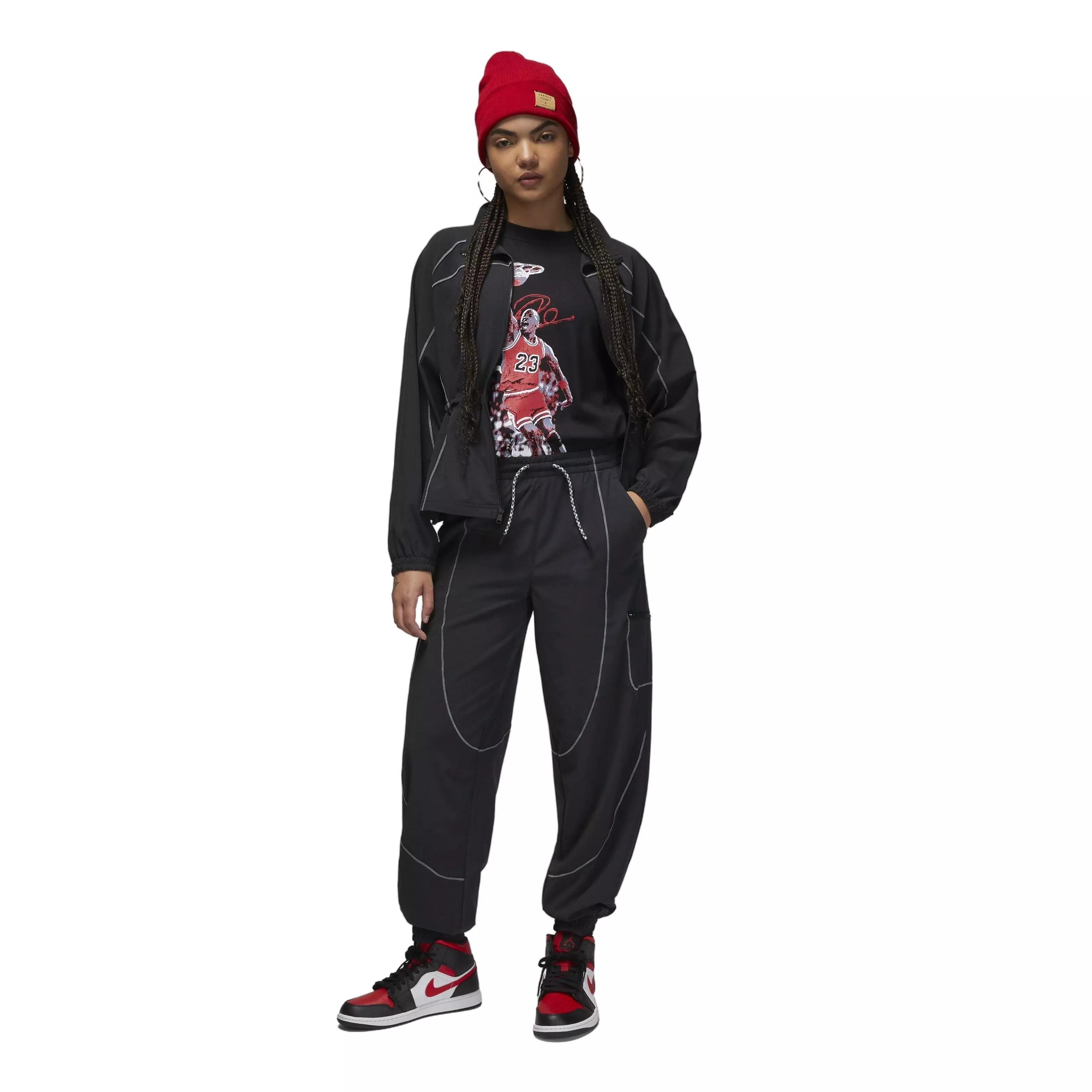 Jordan Women's Sport Tunnel Pants -Black - BLACK