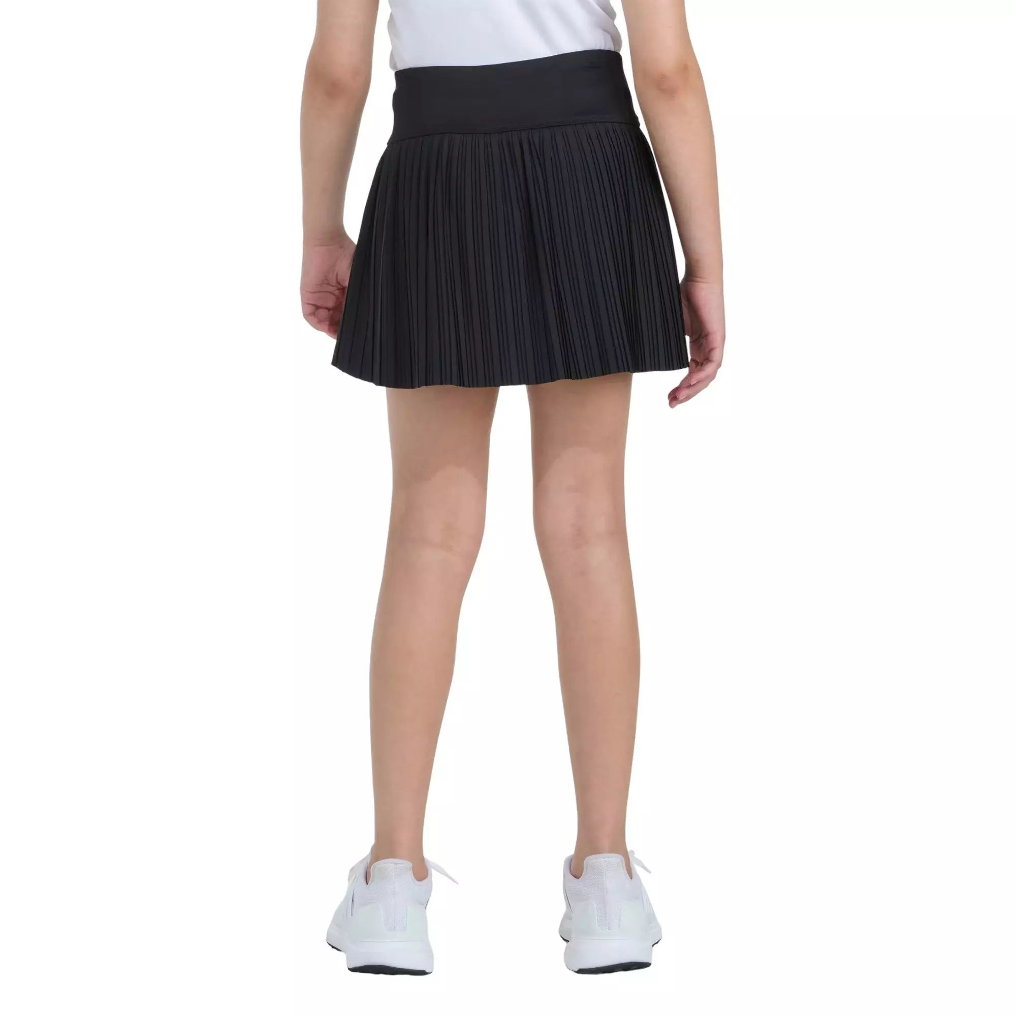 adidas Big Girls' Woven Pleated Skort - Black - BLACK