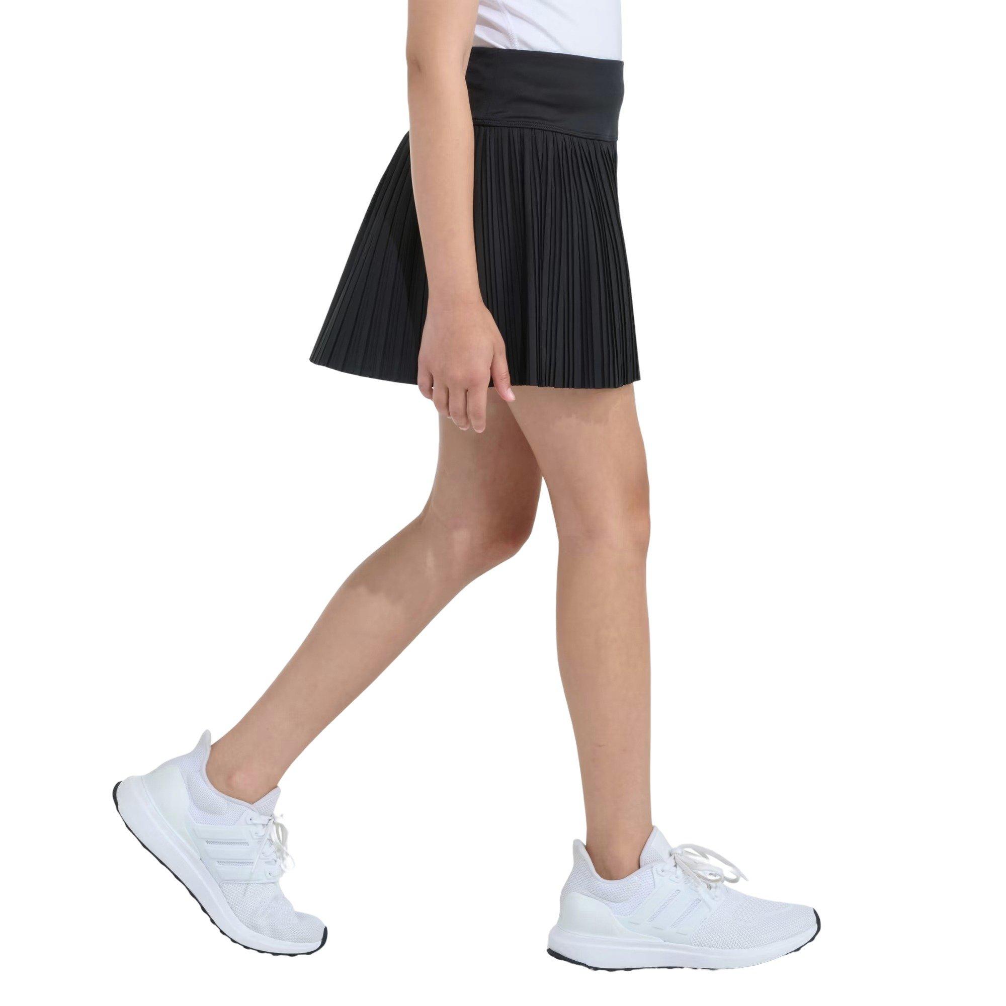 adidas Woven Big Girls' Black Pleated Skort