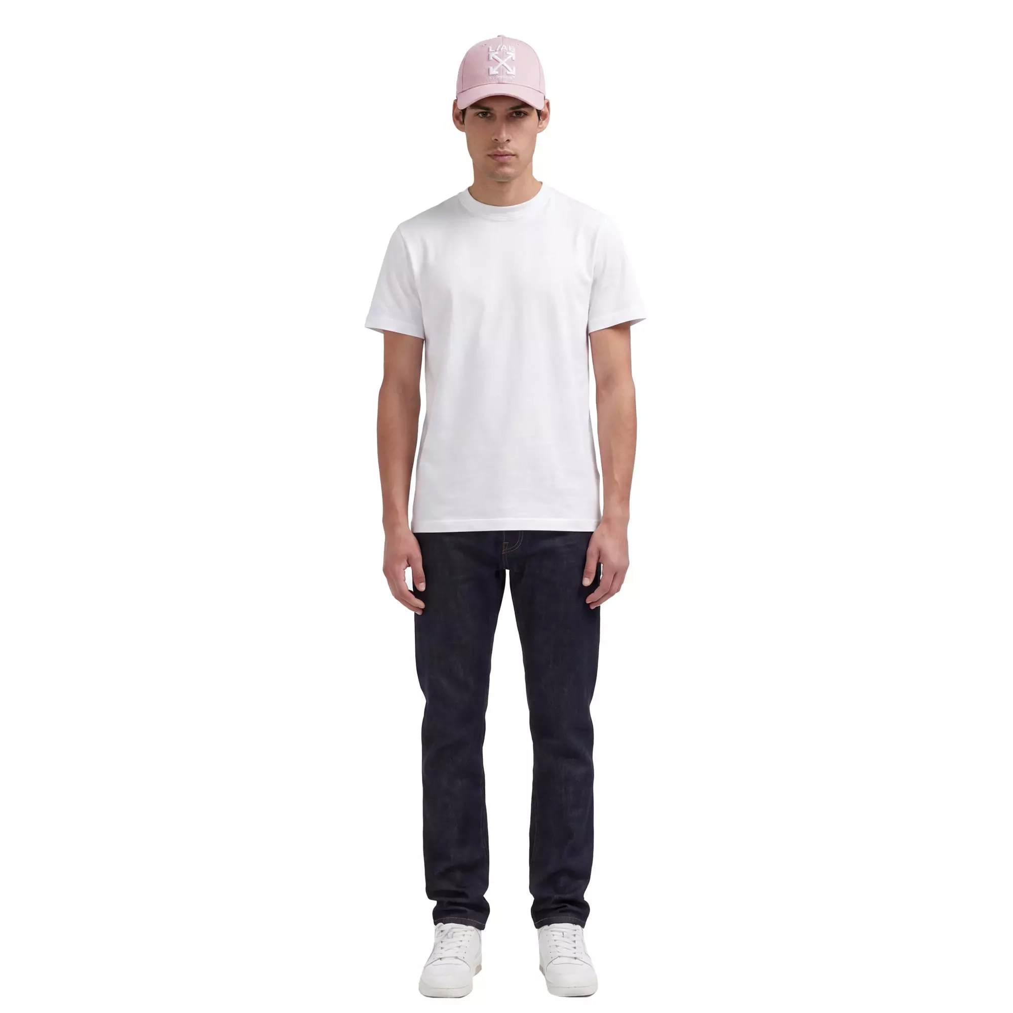 L/AB c/o Off-White Clamp Arrows Curved Brim Twill Hat - Pink - PINK