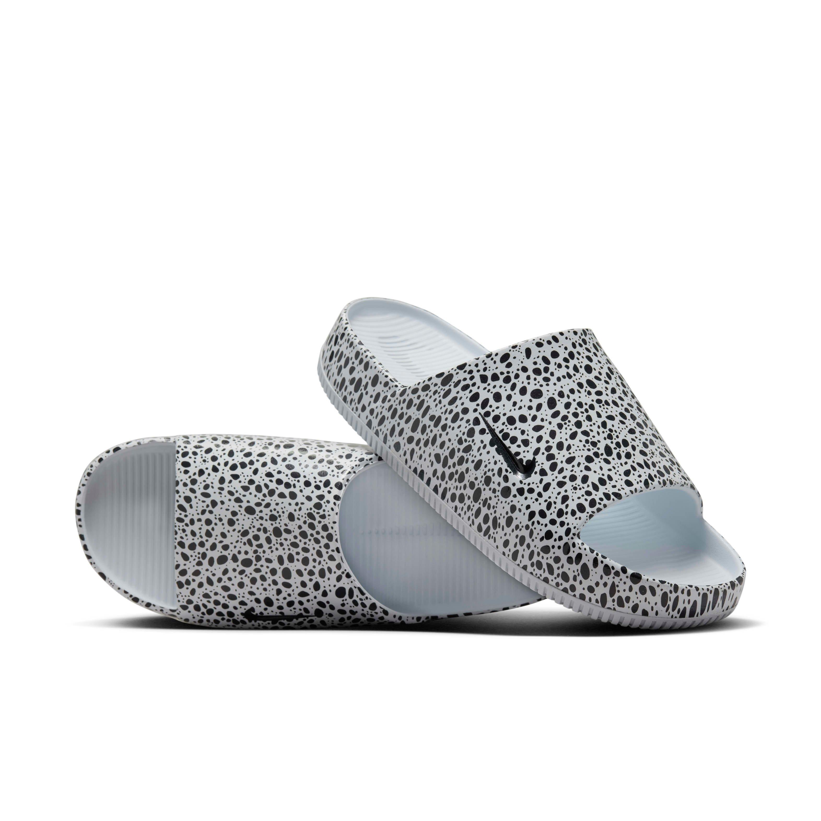 Nike Calm Print Men's "Football Grey/Football Grey/Dark Obsidian" Slide