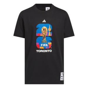 adidas Big Kids' FIFA World Cup 26 Host City Toronto Graphic T-Shirt - Black