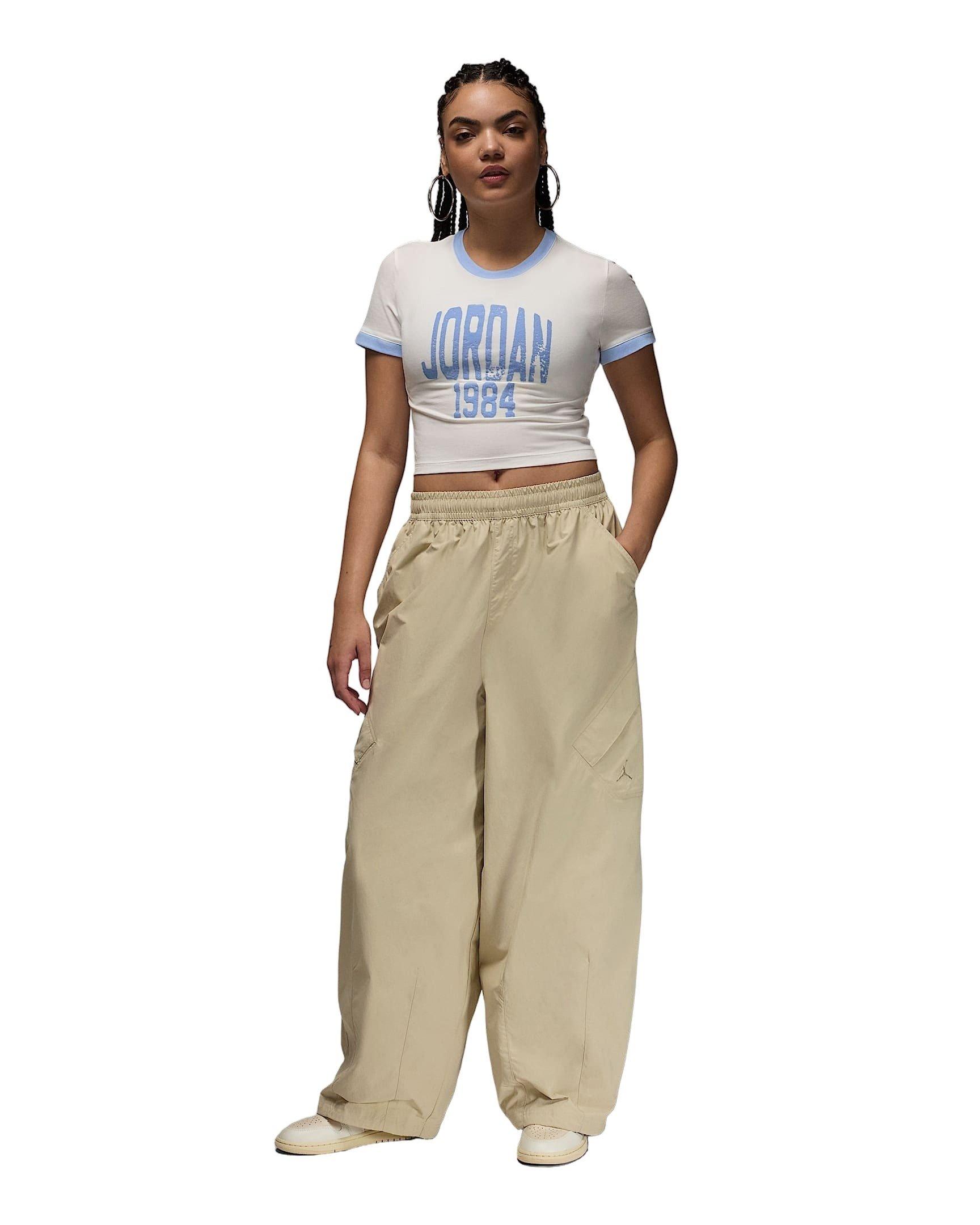 Jordan Women's Flight Chicago Parachute Pants - BROWN Thumbnail View 8