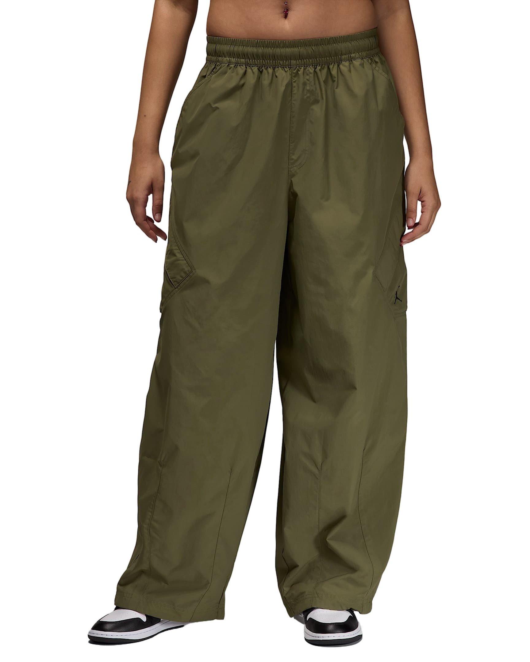 Jordan Women's Flight Chicago Parachute Pants - GREEN Thumbnail View 1