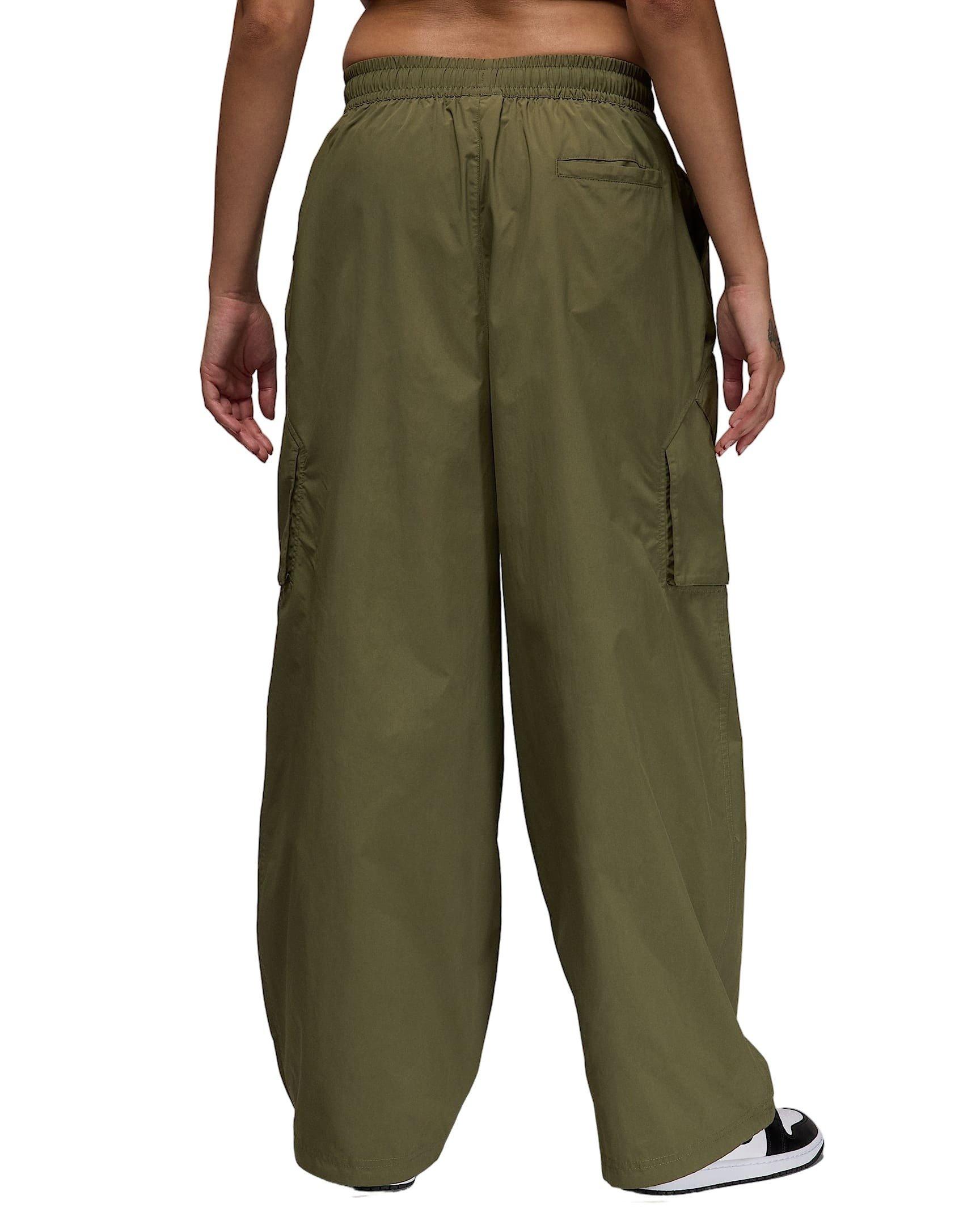 Jordan Women's Flight Chicago Parachute Pants - GREEN Thumbnail View 2