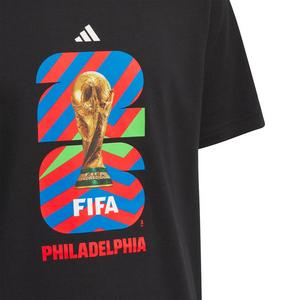 adidas Big Kids' FIFA World Cup 26 Host City Philadelphia Graphic T-Shirt - Black