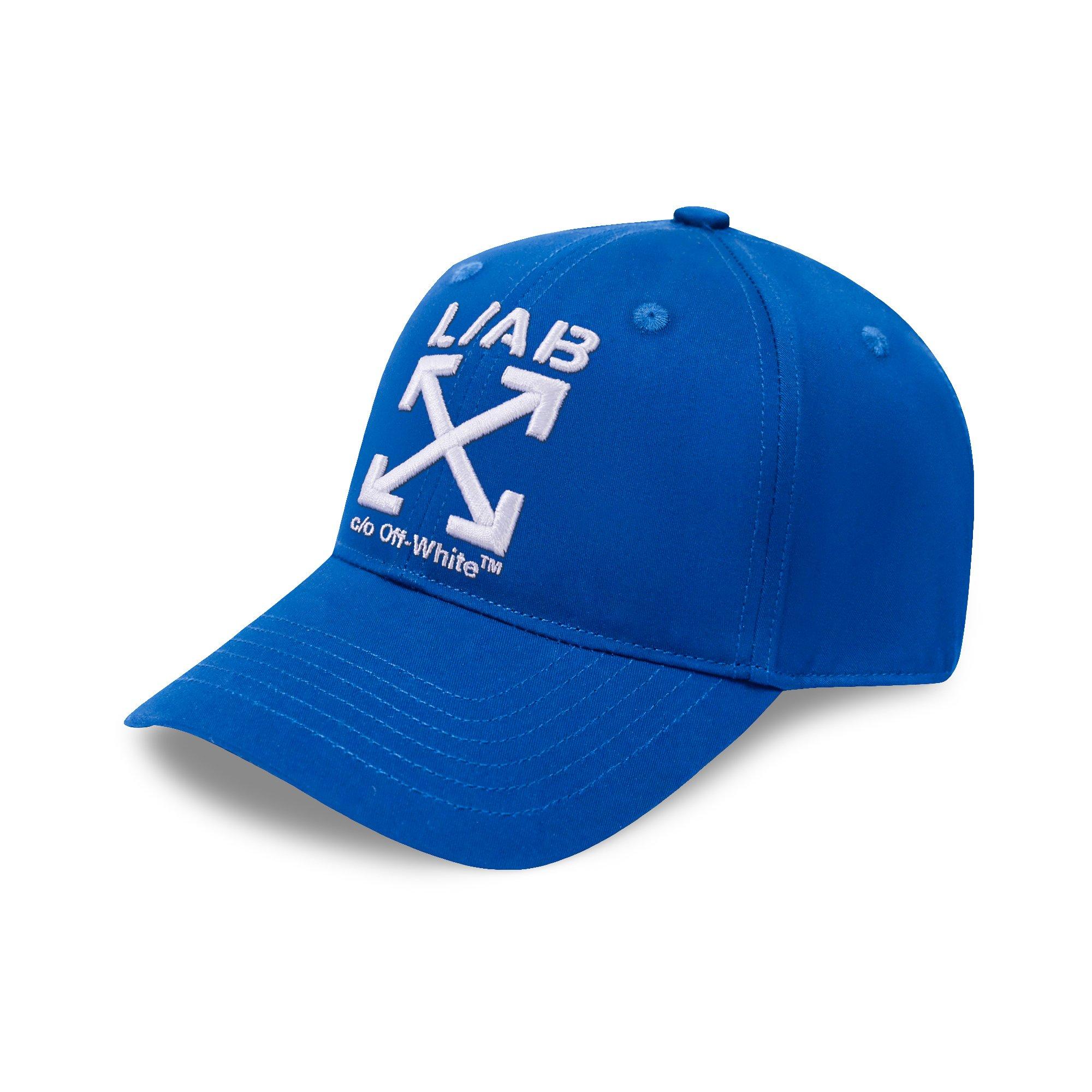 L/AB c/o Off-White Clamp Arrows Curved Brim Twill Hat - Royal - ROYAL