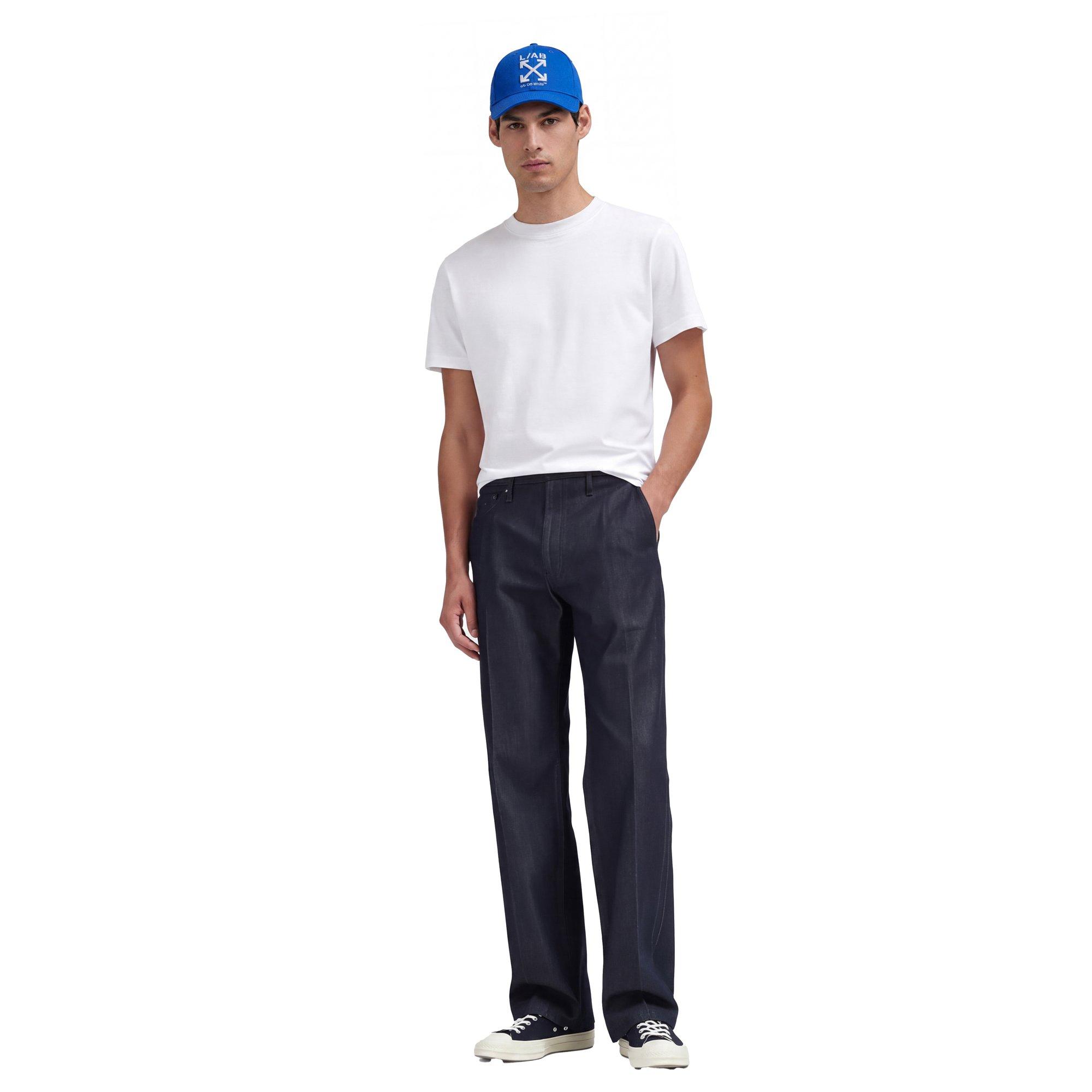 L/AB c/o Off-White Clamp Arrows Curved Brim Twill Hat - Royal - ROYAL