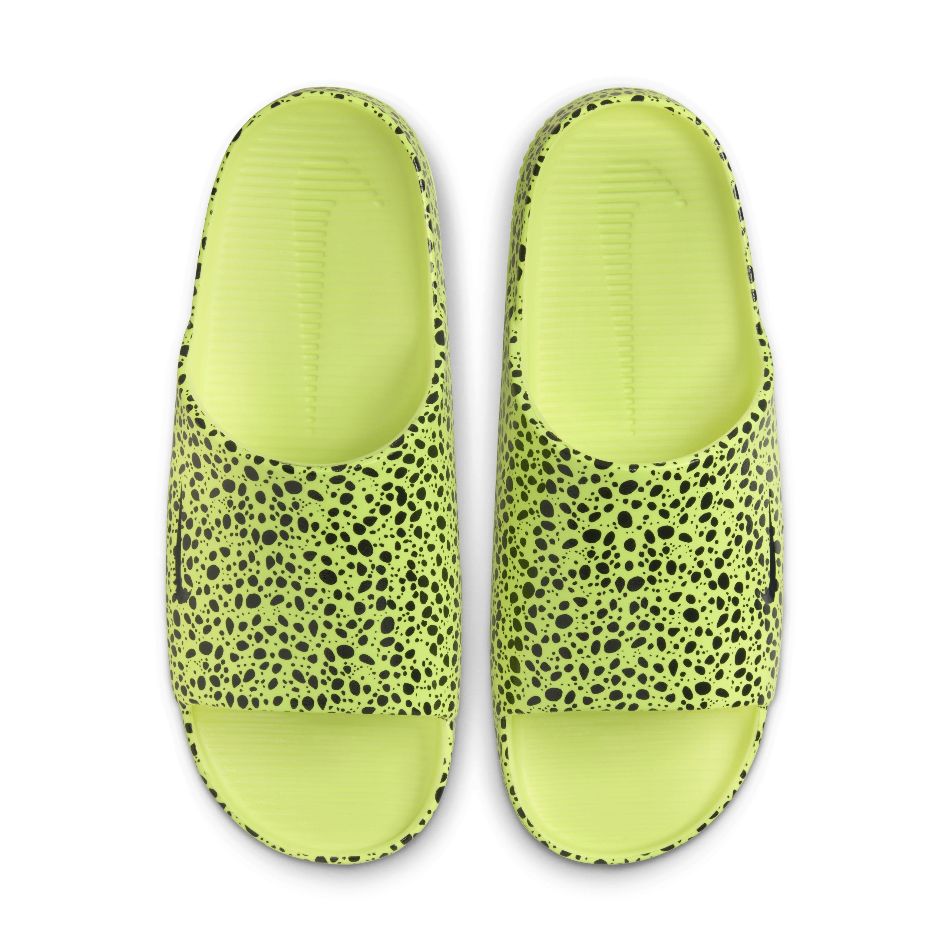 Nike Calm Print Men's "Volt/Volt/Dark Obsidian" Slide