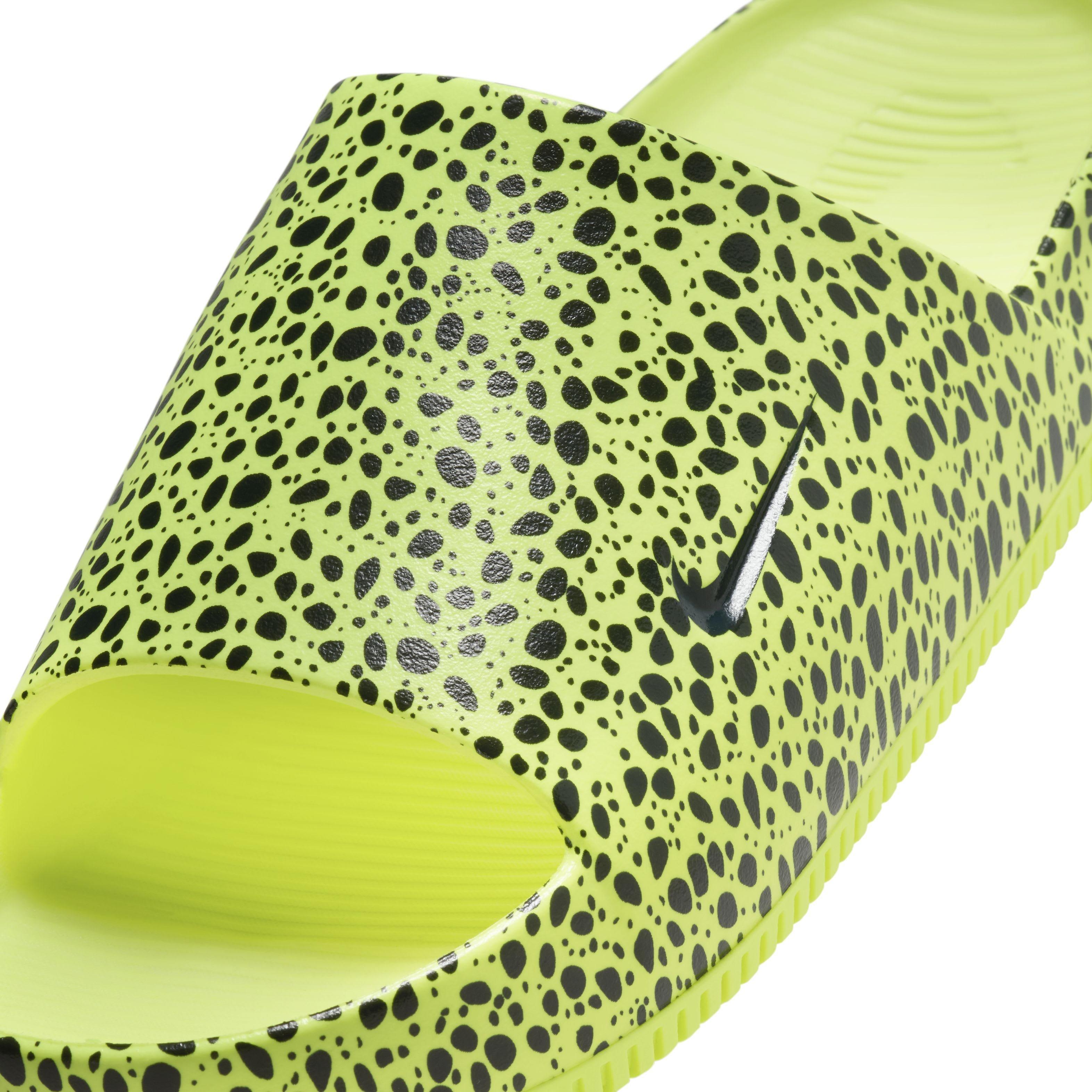 Nike Calm Print Men's "Volt/Volt/Dark Obsidian" Slide