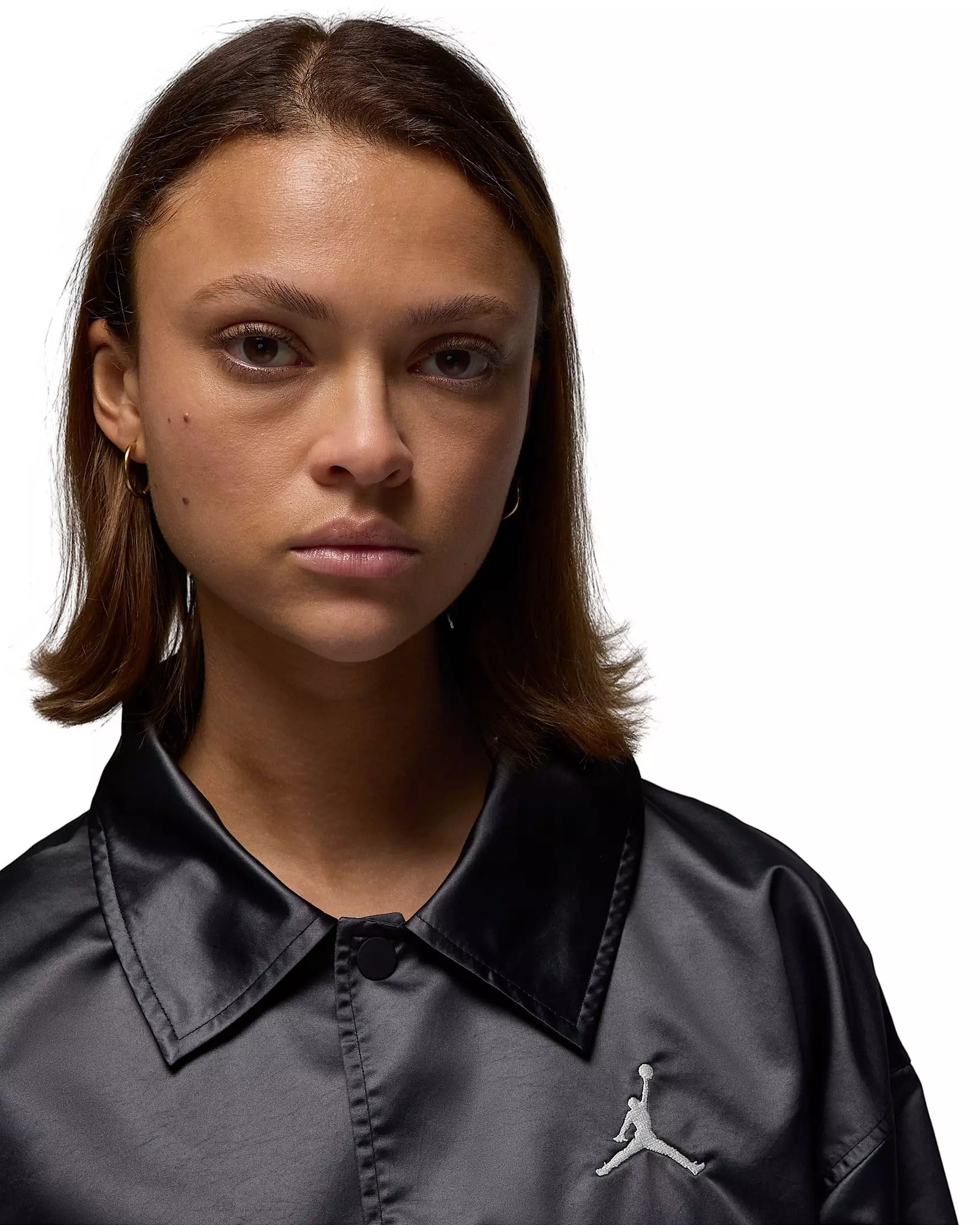 Jordan Women's Lightweight Coaches Jacket - BLACK