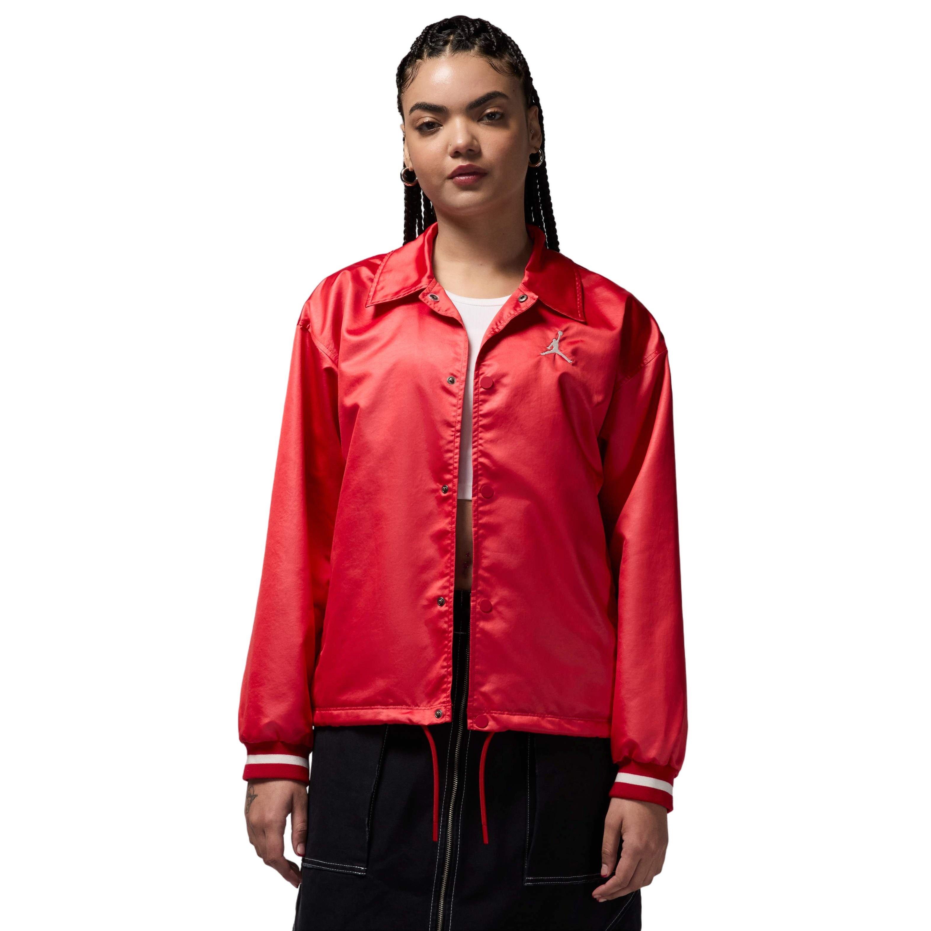 Jordan Women's Lightweight Coaches Jacket - RED Thumbnail View 1