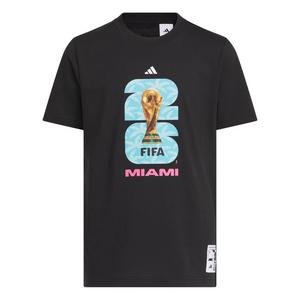 adidas Big Kids' FIFA World Cup 26 Host City Miami Graphic T-Shirt - Black