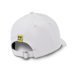L/AB c/o Off-White Clamp Arrows Curved Brim Twill Hat - White - WHITE