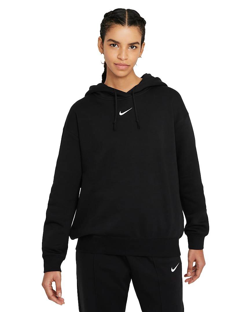 Nike, Sweaters, Black Nike Sportswear Essential Women Funnelneck Fleece  Pullover Hoodie Small