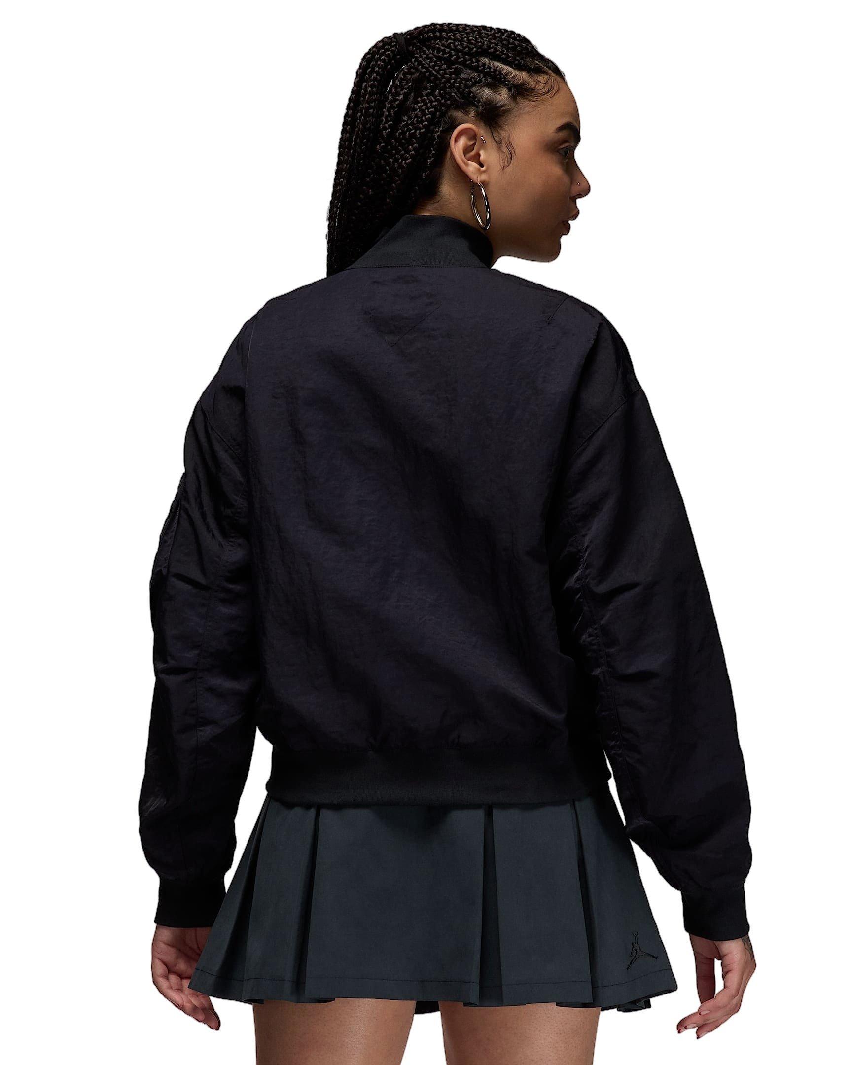 Jordan Women's Flight Renegade SSNL Jacket - Black - BLACK Thumbnail View 2