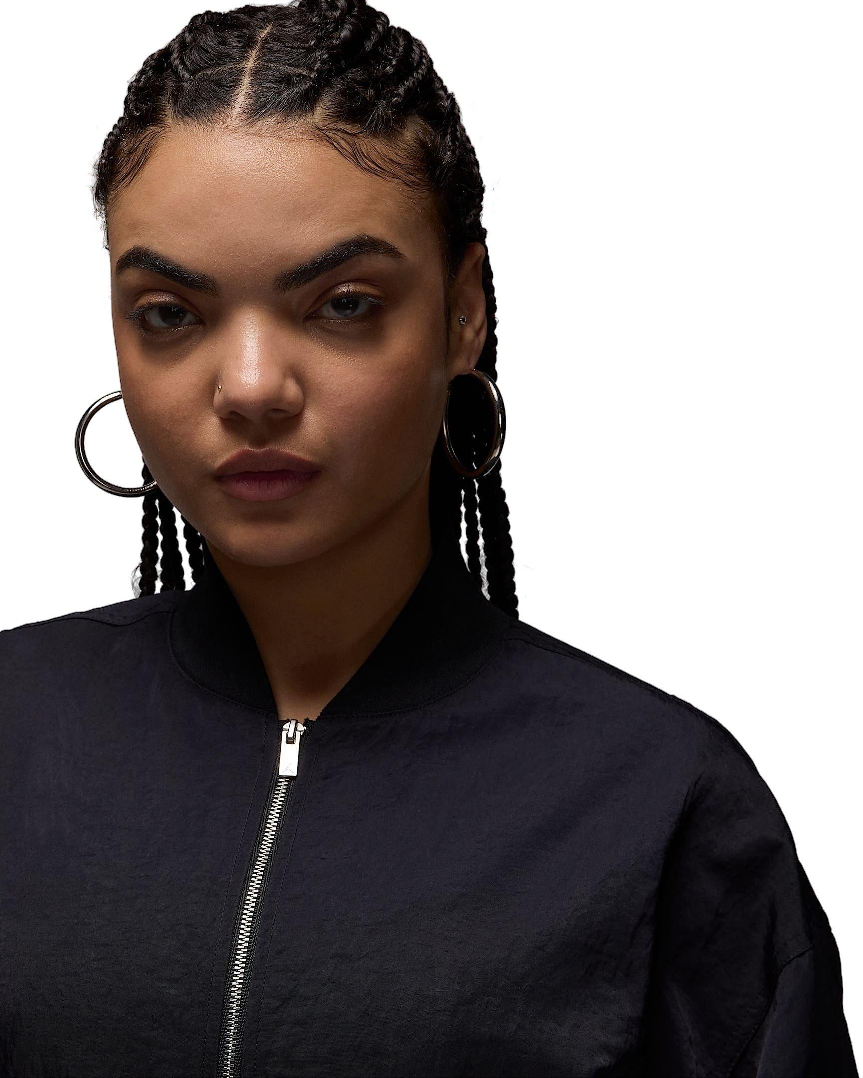 Jordan Women's Flight Renegade SSNL Jacket - Black - BLACK Thumbnail View 3