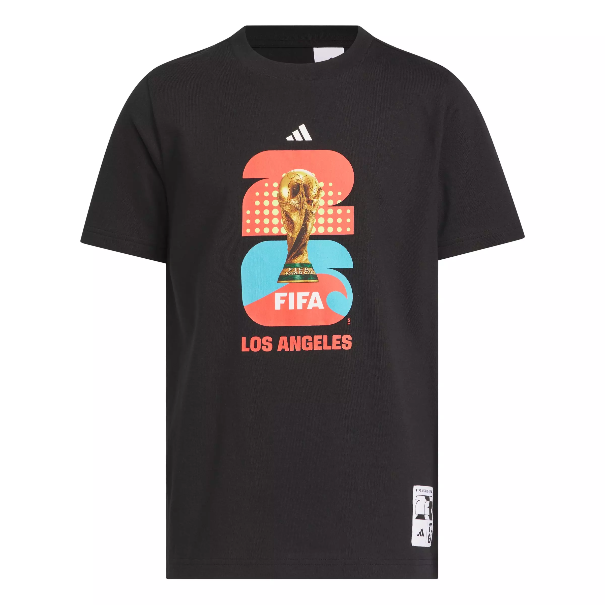 adidas Big Kids' FIFA World Cup 26 Host City Los Angeles Graphic T-Shirt - Black - BLACK