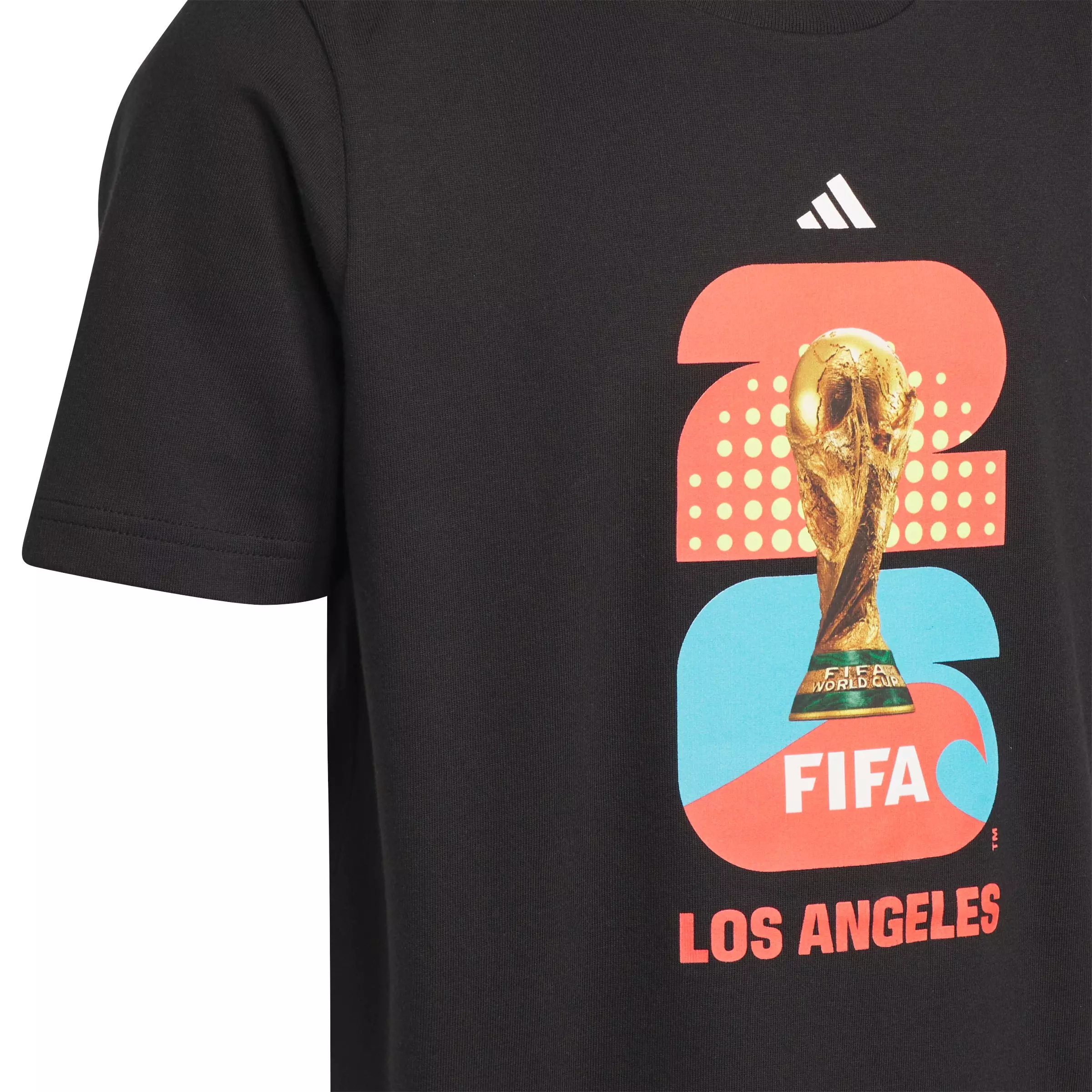 adidas Big Kids' FIFA World Cup 26 Host City Los Angeles Graphic T-Shirt - Black - BLACK