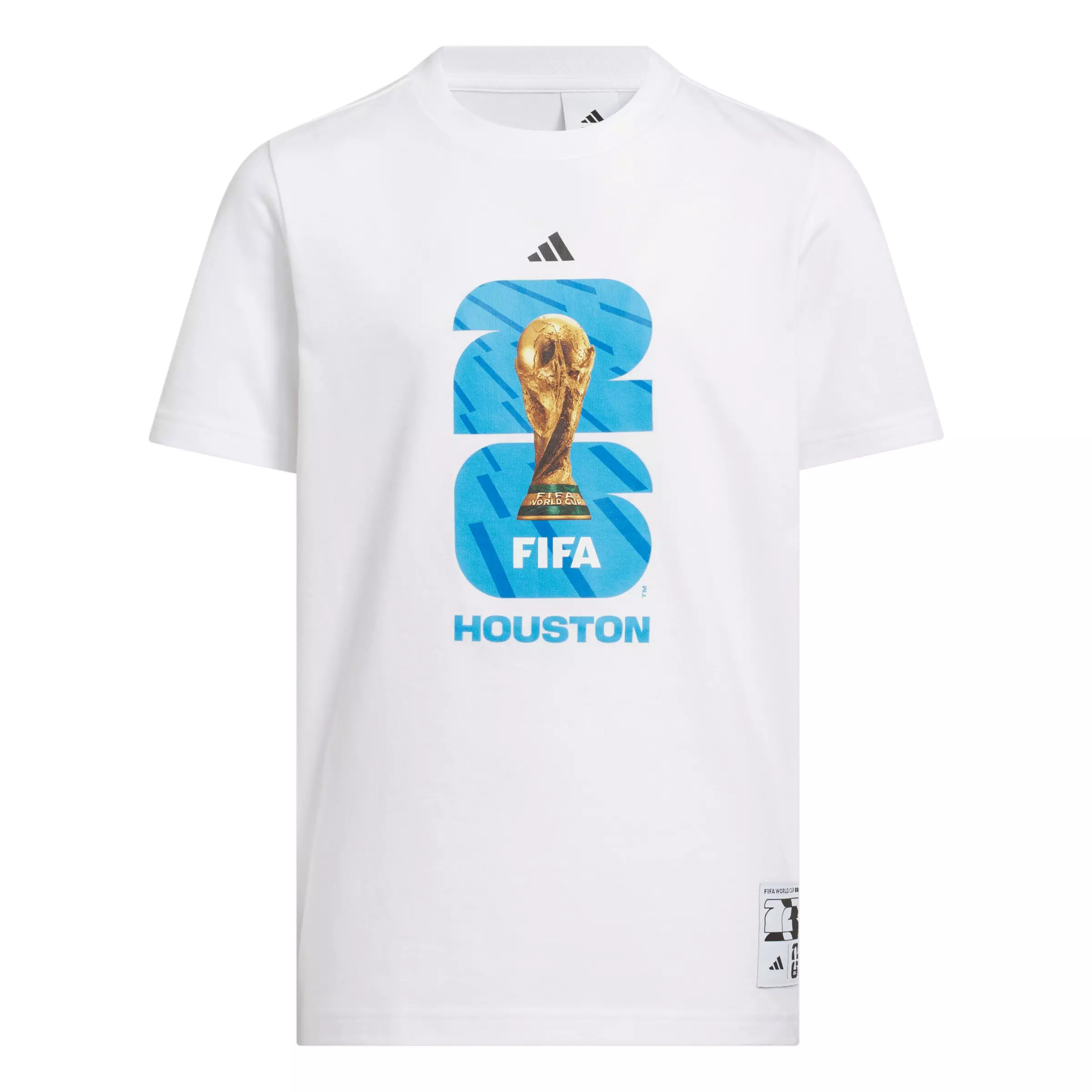 adidas Big Kids' FIFA World Cup 26 Host City Houston Graphic T-Shirt - White - WHITE