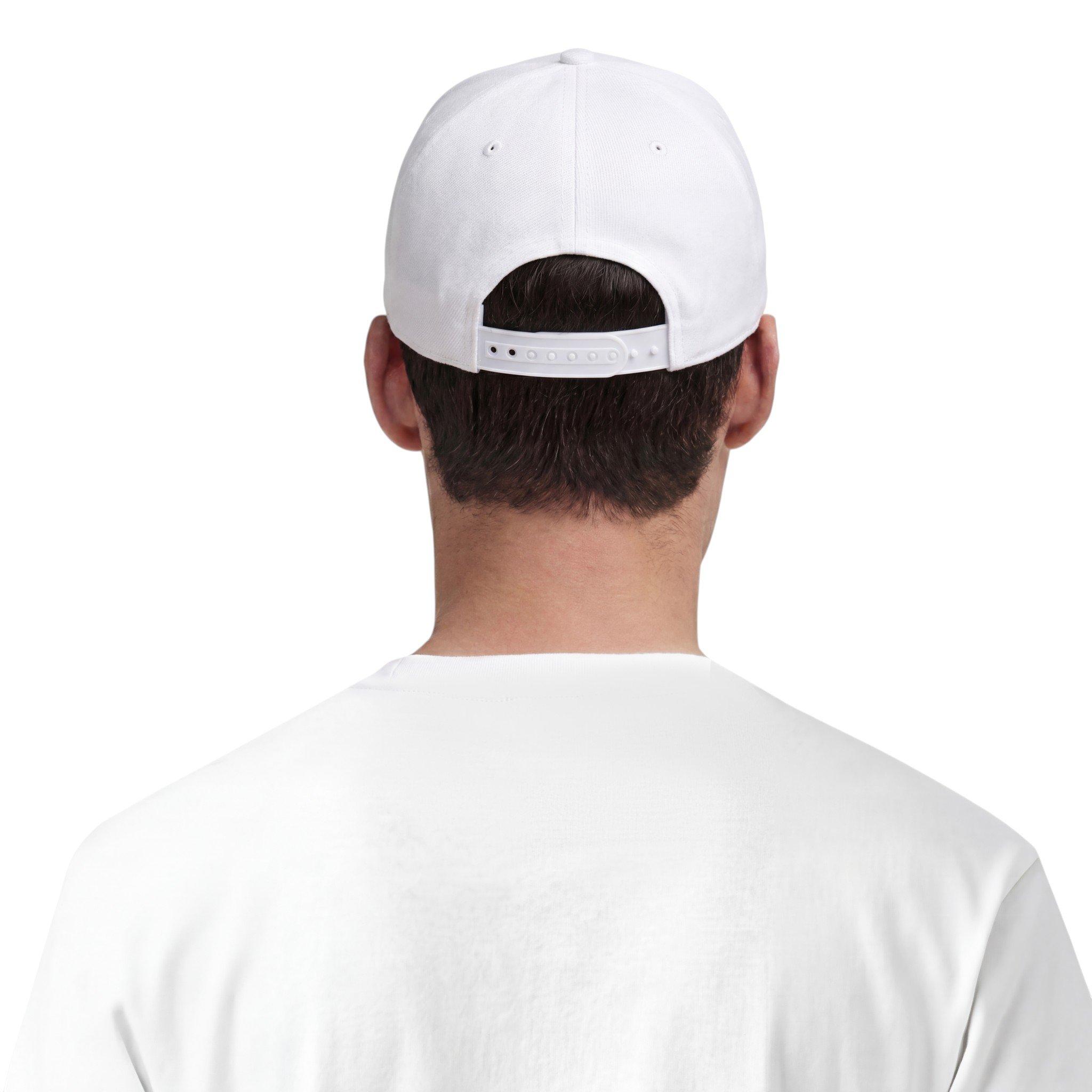L/AB c/o Off-White Clamped Arrows Pinch Front Curved Brim Hat - White - WHITE