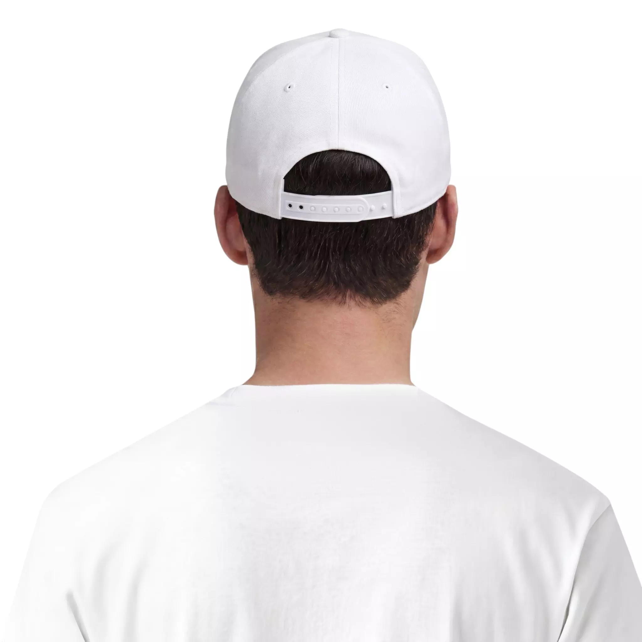 L/AB c/o Off-White Clamped Arrows Pinch Front Curved Brim Hat - White - WHITE
