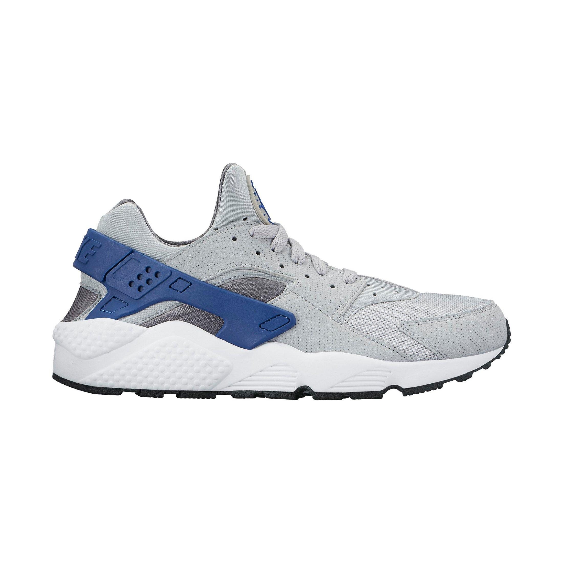 grey and blue huaraches