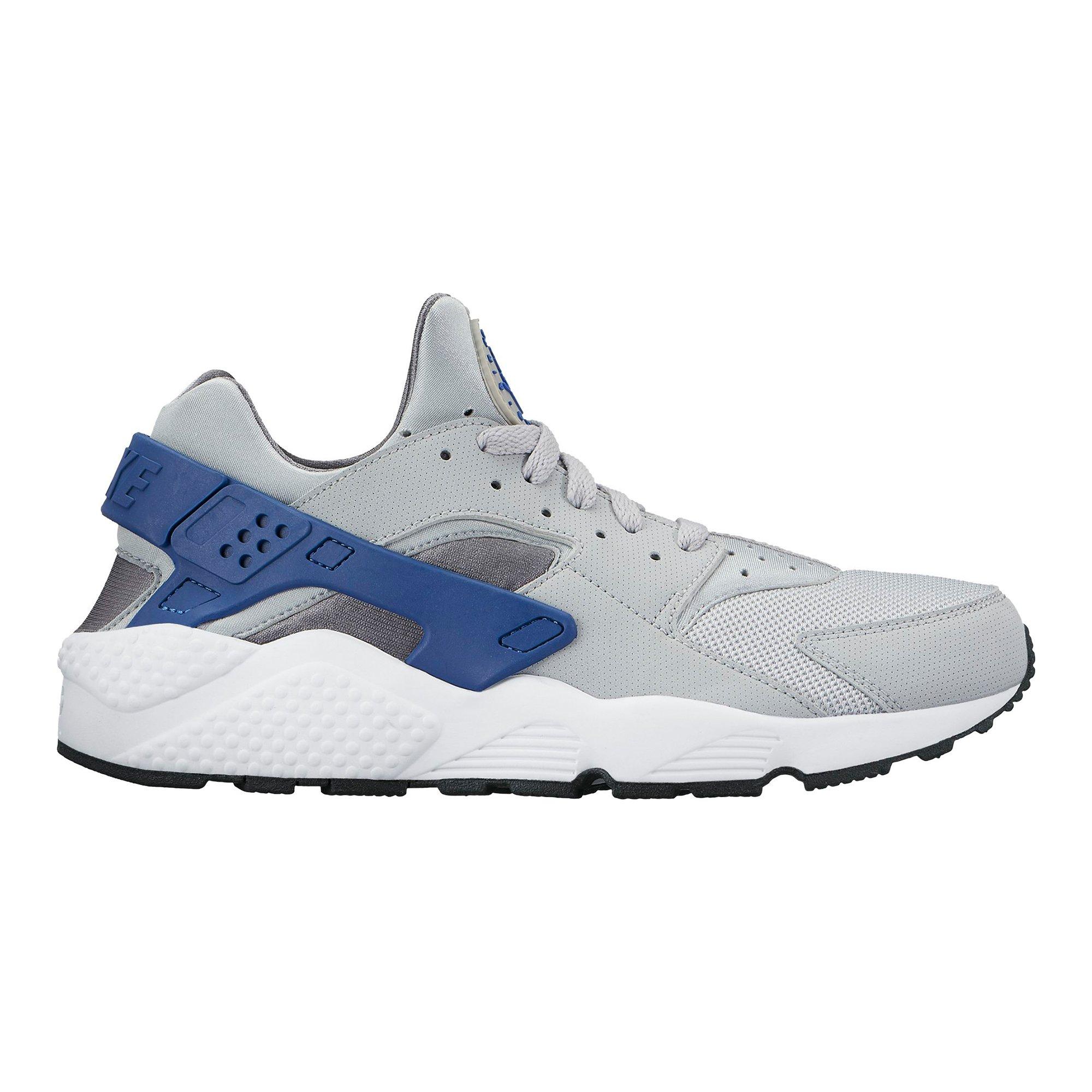 nike huarache blue and grey