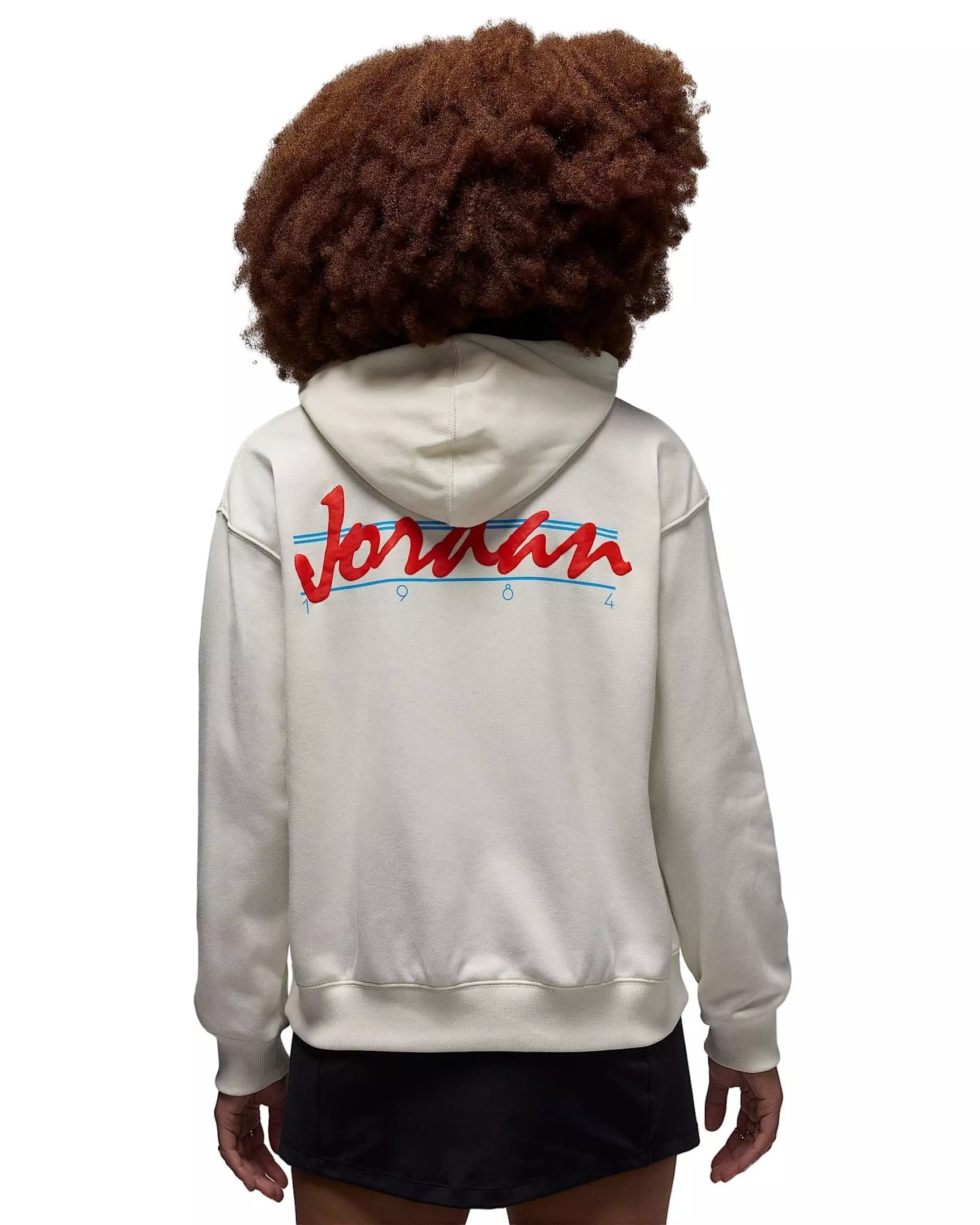 Jordan Women's Brooklyn Fleece​ Pullover Graphic J84 Hoodie - WHITE
