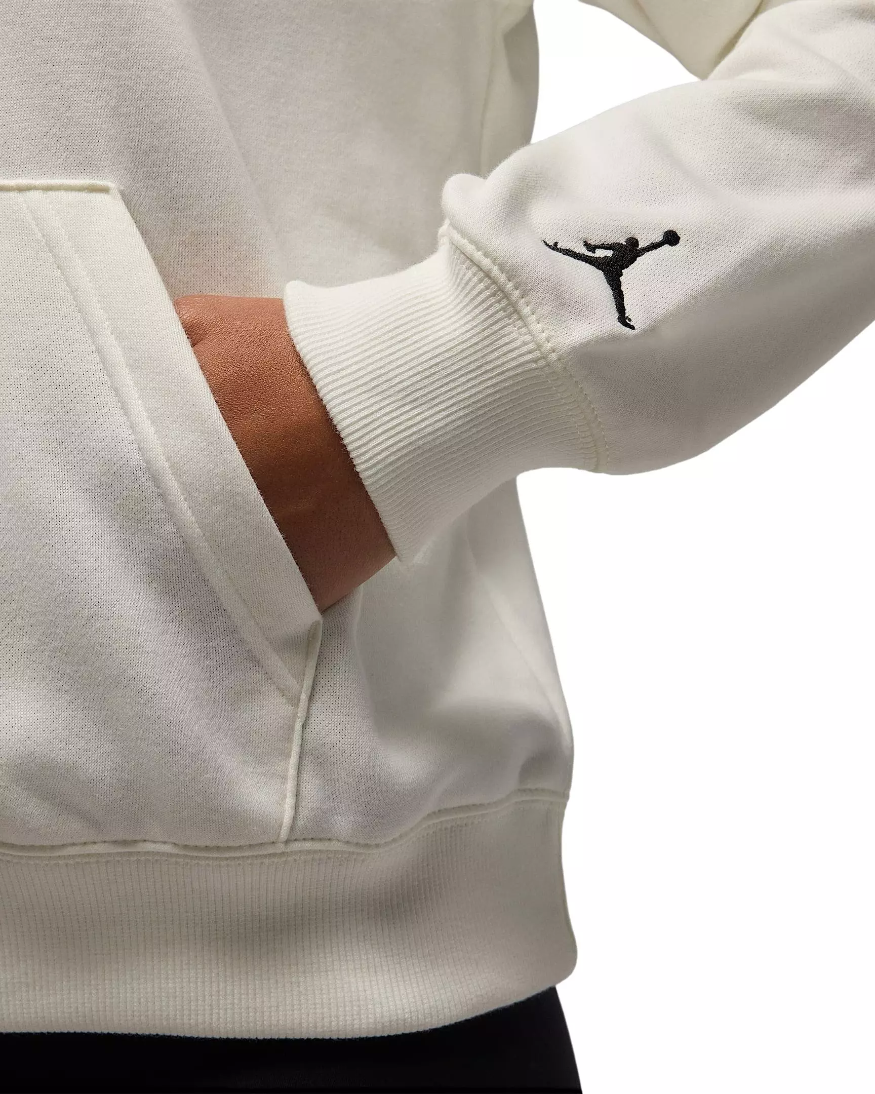 Jordan Women's Brooklyn Fleece​ Pullover Graphic J84 Hoodie - WHITE