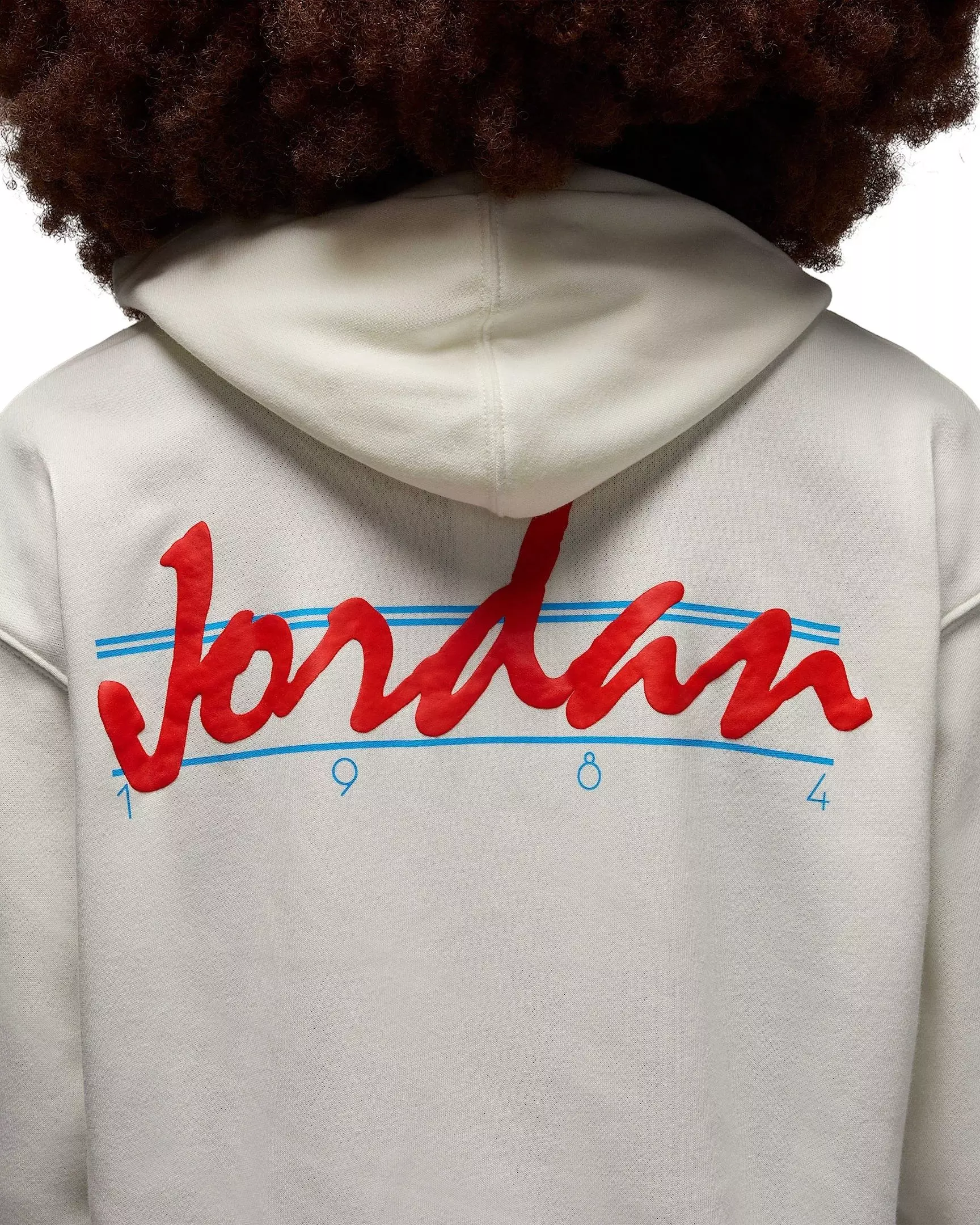 Jordan Women's Brooklyn Fleece​ Pullover Graphic J84 Hoodie - WHITE