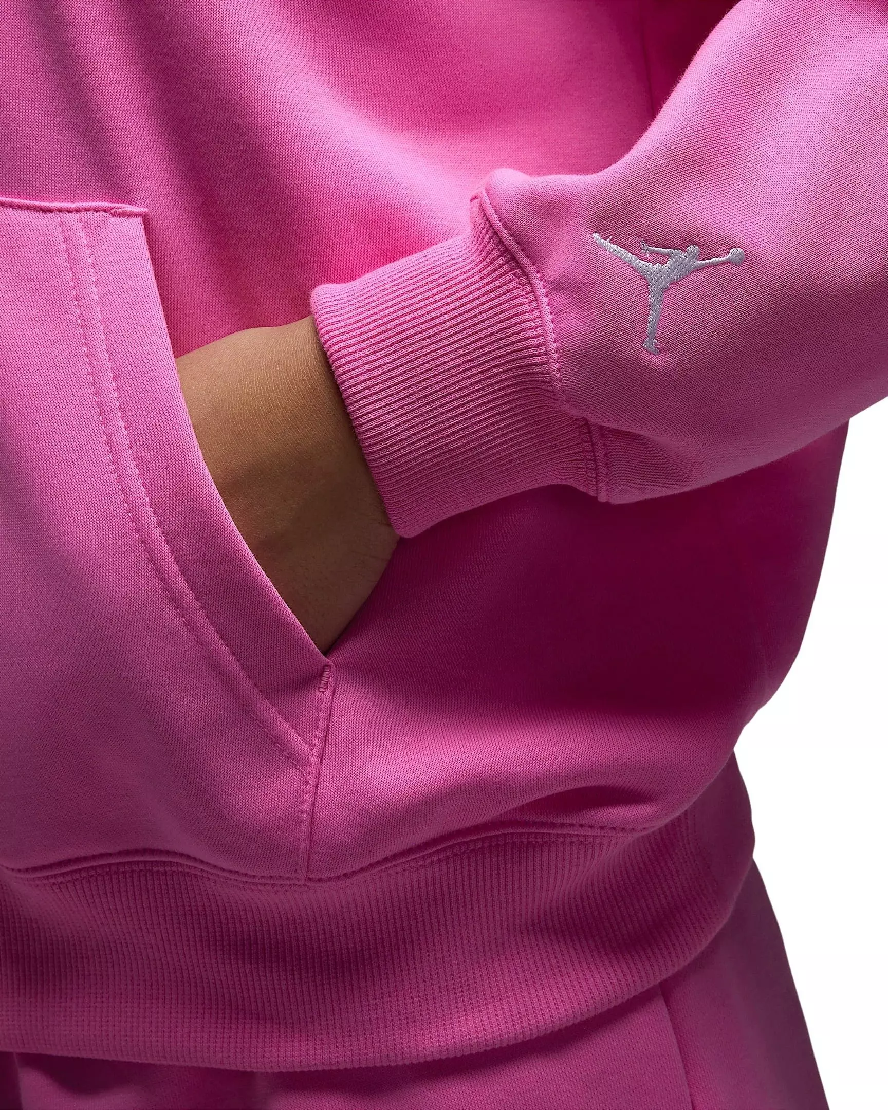 Jordan Women's Brooklyn Fleece​ Pullover Graphic J84 Hoodie - PINK