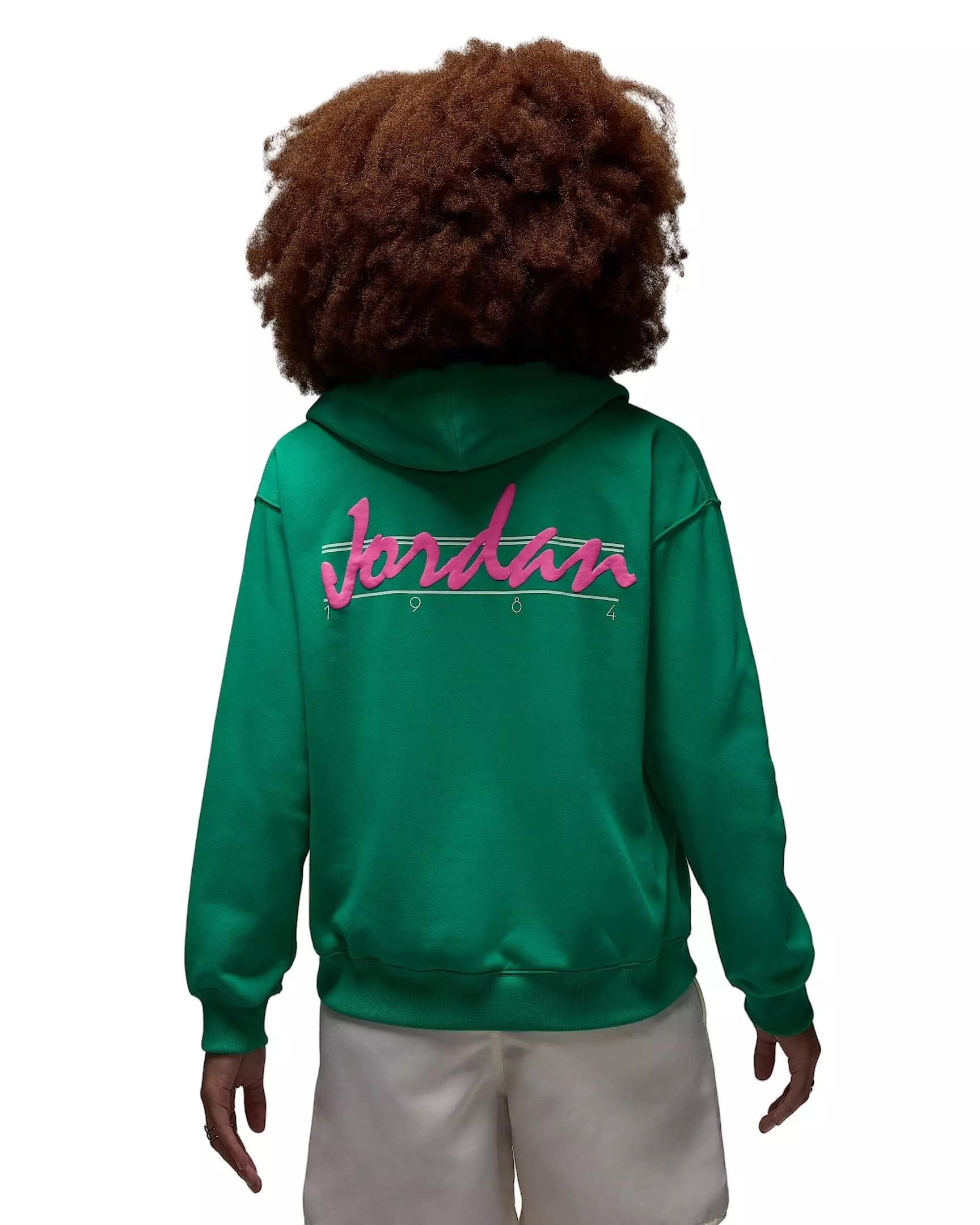 Jordan Women's Brooklyn Fleece​ Pullover Graphic J84 Hoodie - GREEN