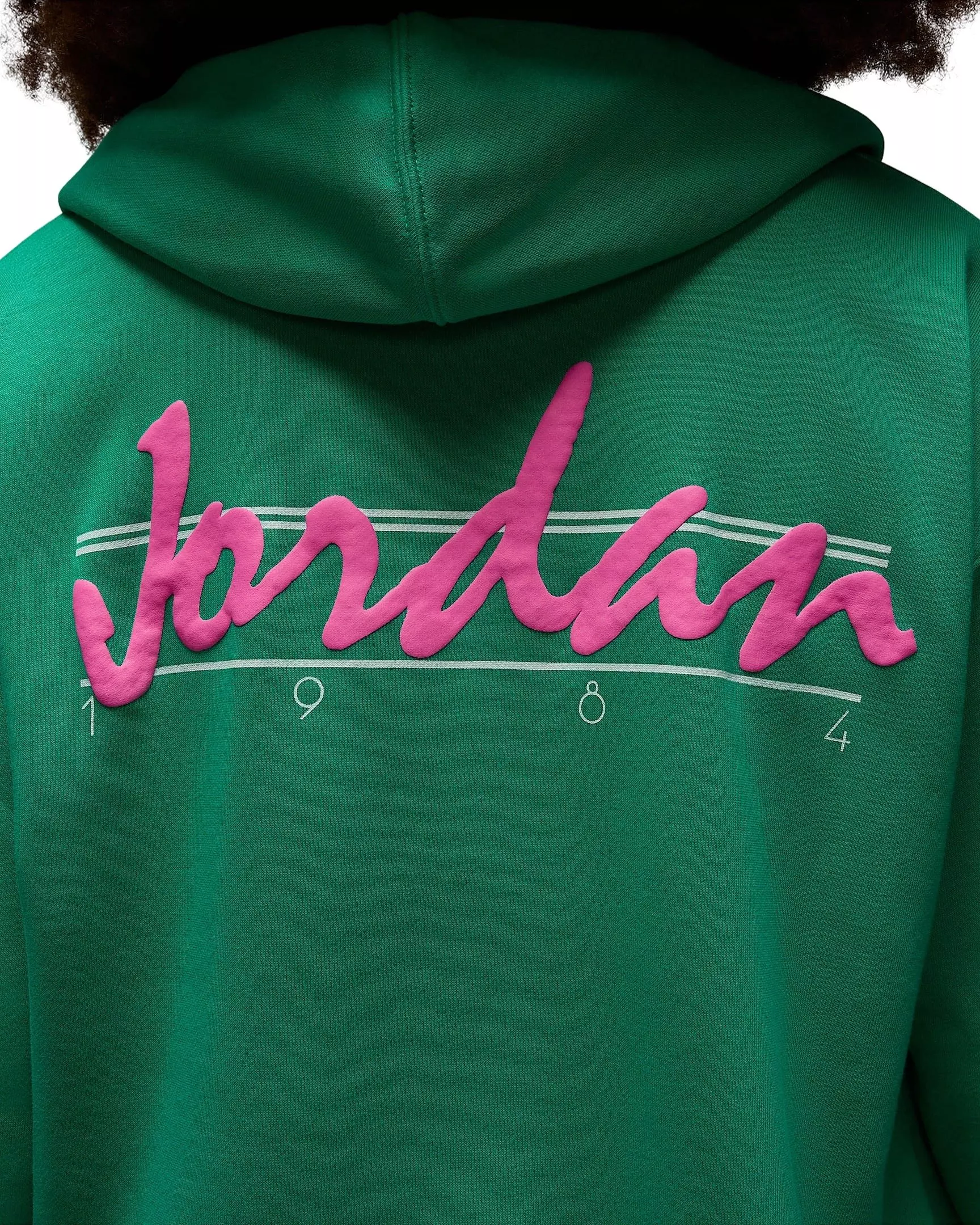 Jordan Women's Brooklyn Fleece​ Pullover Graphic J84 Hoodie - GREEN