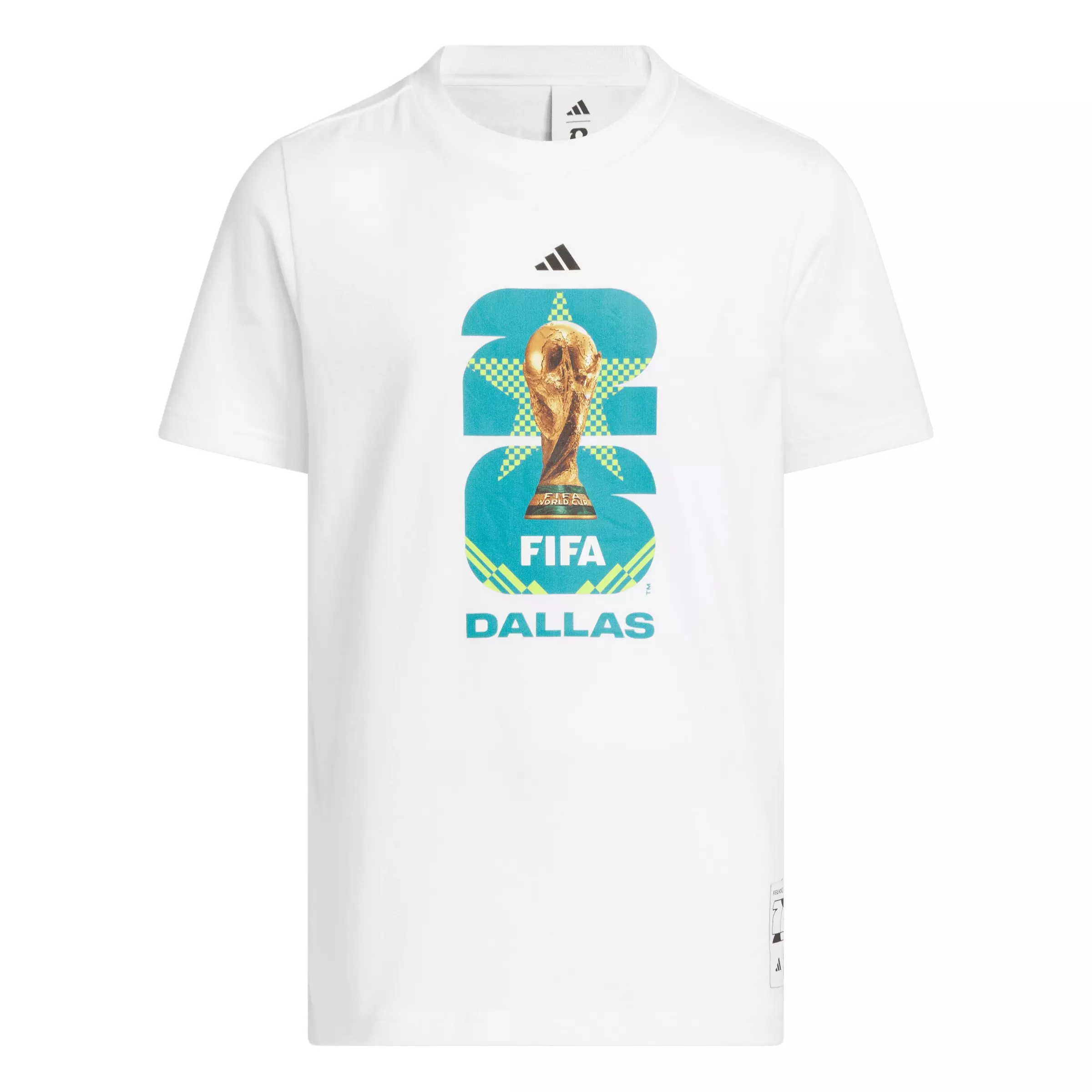 adidas Big Kids' FIFA World Cup 26 Host City Dallas Graphic T-Shirt - White - WHITE