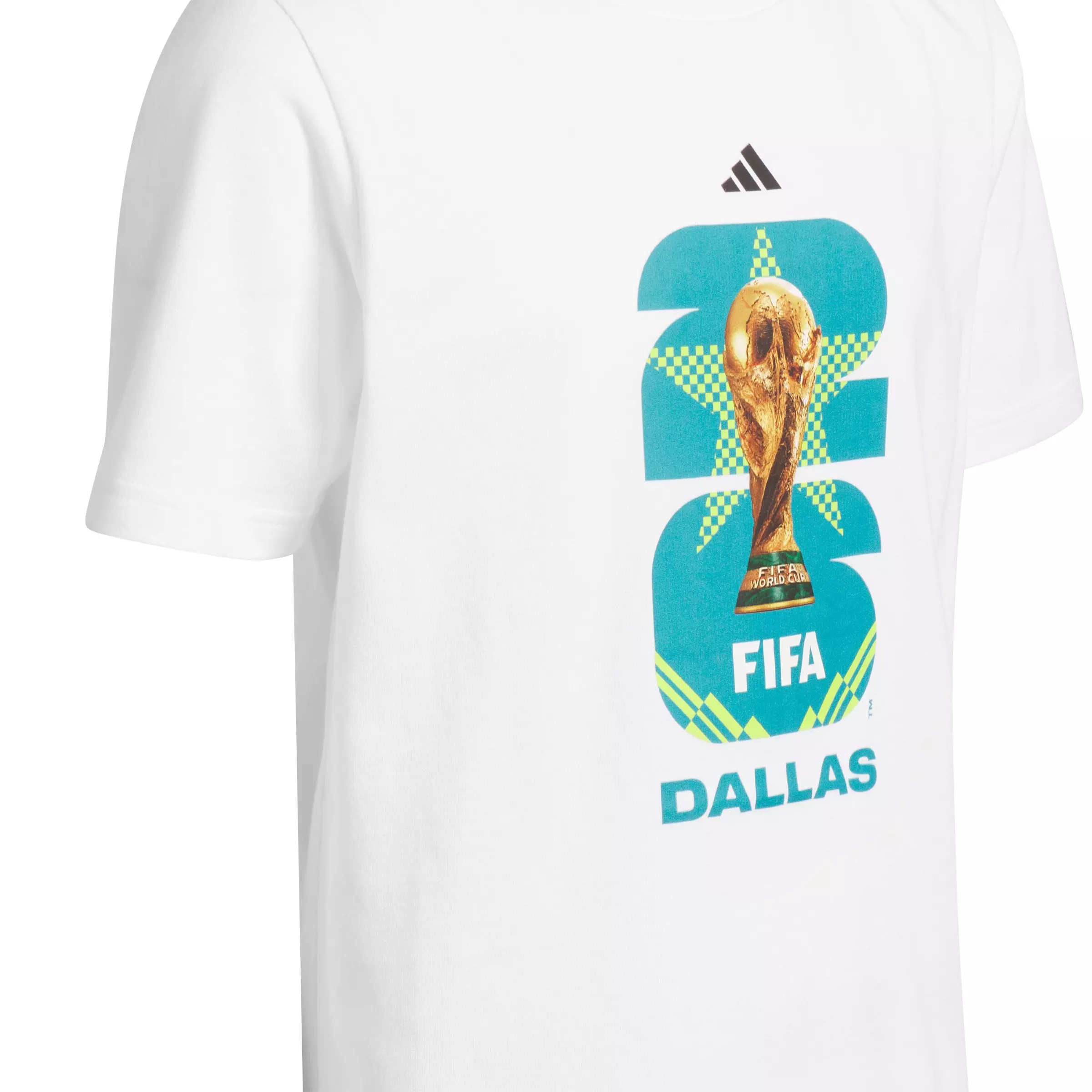 adidas Big Kids' FIFA World Cup 26 Host City Dallas Graphic T-Shirt - White - WHITE
