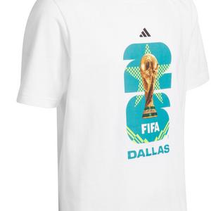 adidas Big Kids' FIFA World Cup 26 Host City Dallas Graphic T-Shirt - White