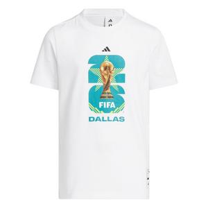 adidas Big Kids' FIFA World Cup 26 Host City Dallas Graphic T-Shirt - White
