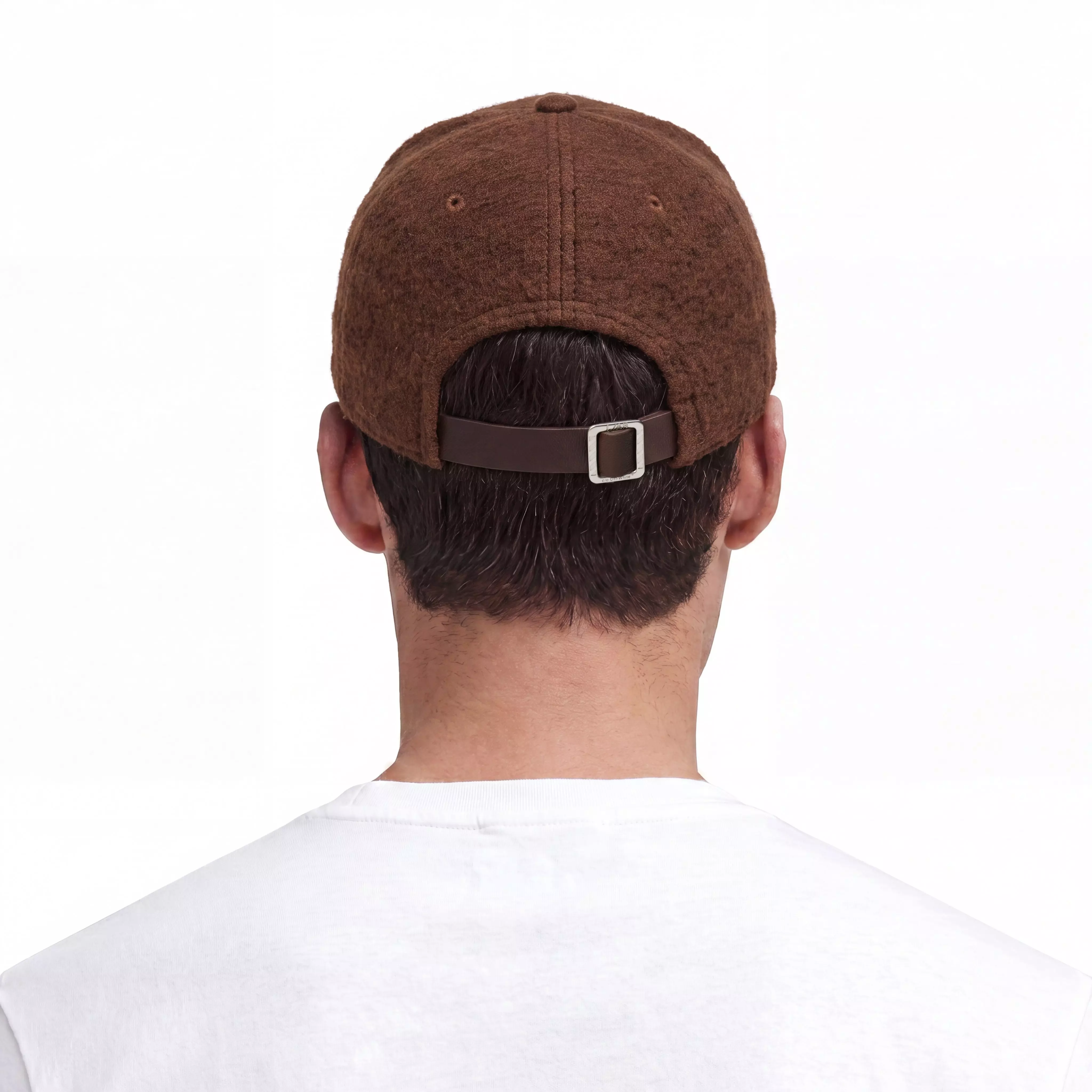 L/AB c/o Off-White Embroidered Curved Brim Sherpa Hat - Brown - BROWN