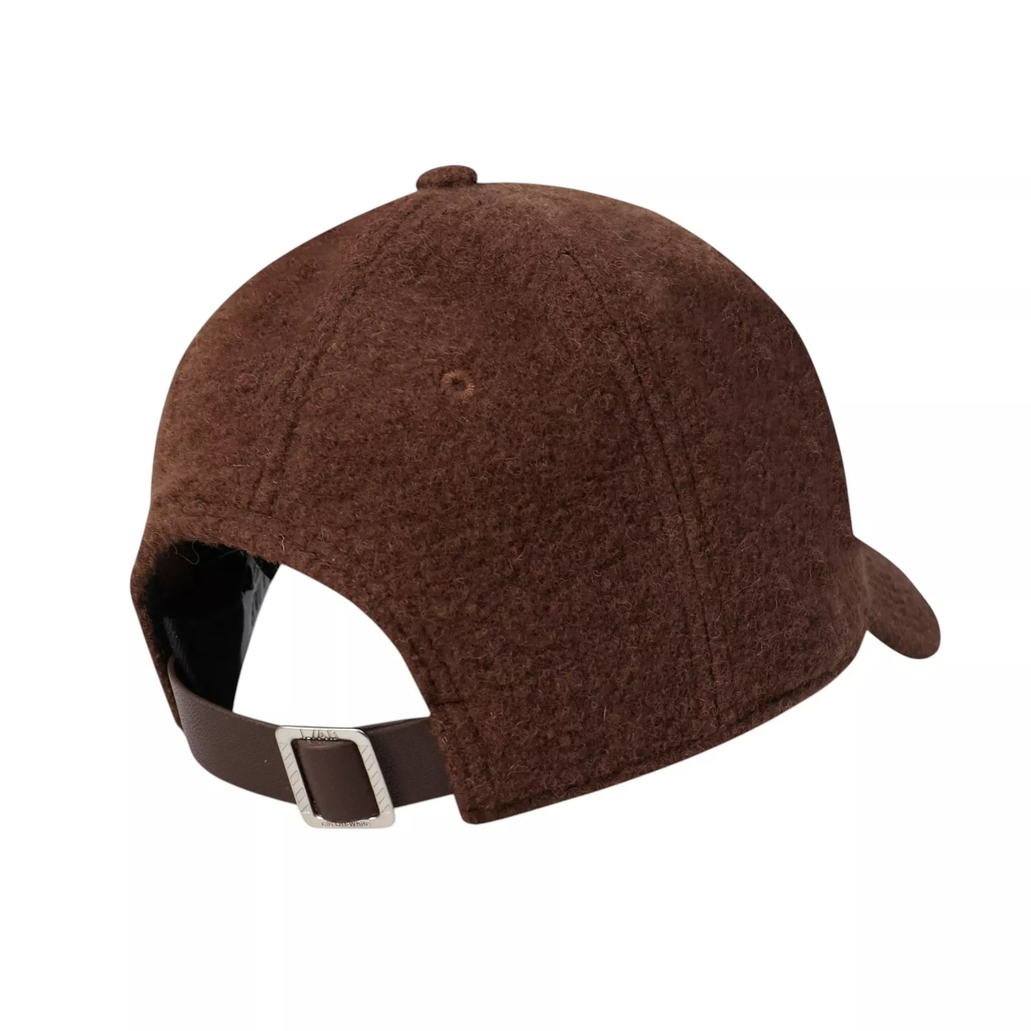 L/AB c/o Off-White Embroidered Curved Brim Sherpa Hat - Brown - BROWN