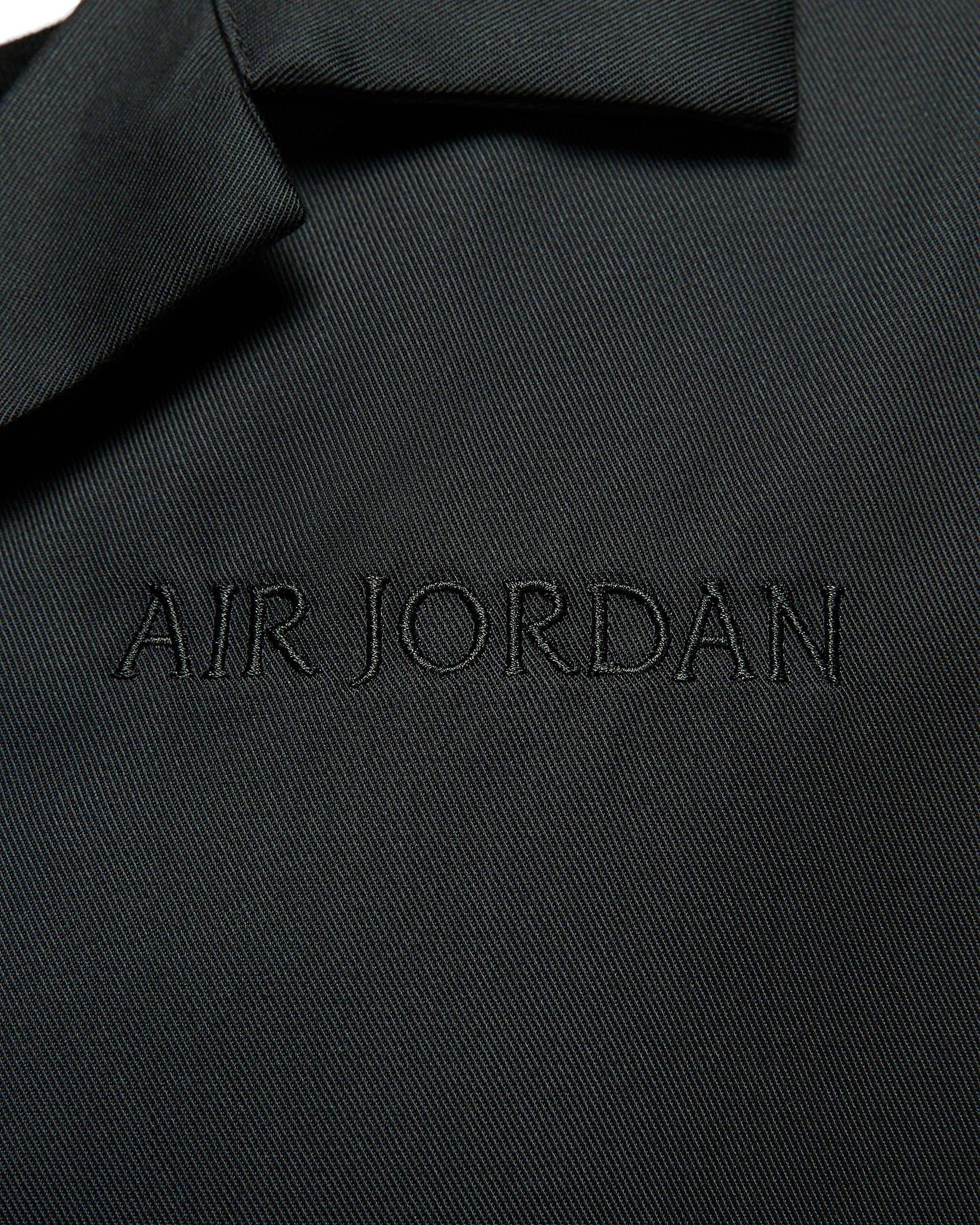 Jordan Air Women's Long-Sleeve Woven Top - DK GREY Thumbnail View 4